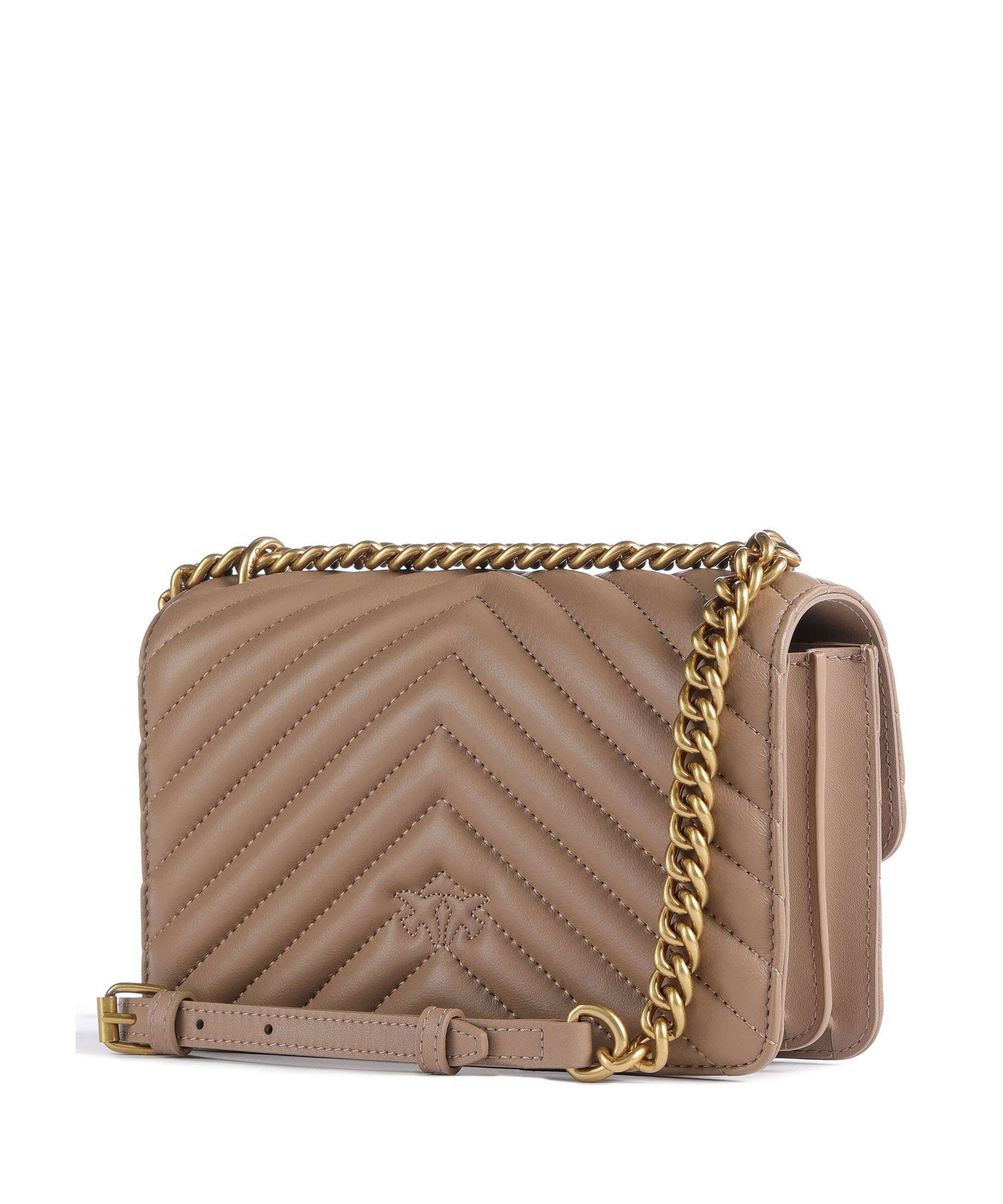 Pinko Love One Mini Torba na ramię biscotto zenzero/antique gold - Image 2