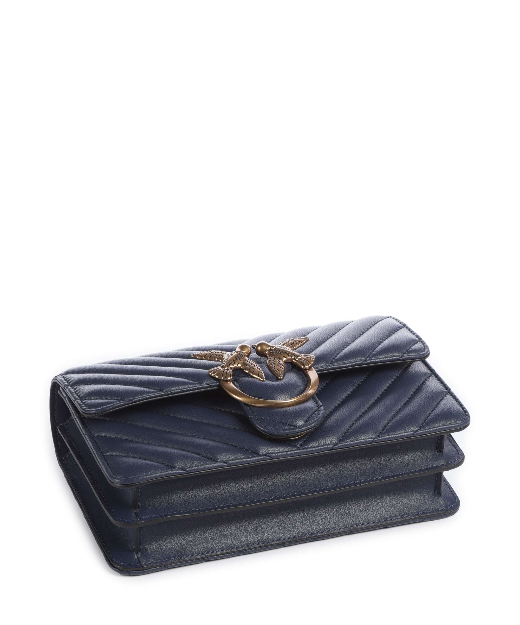 Pinko Love One Mini Torba na ramię blu indaco ombroso/antique gold - Image 6