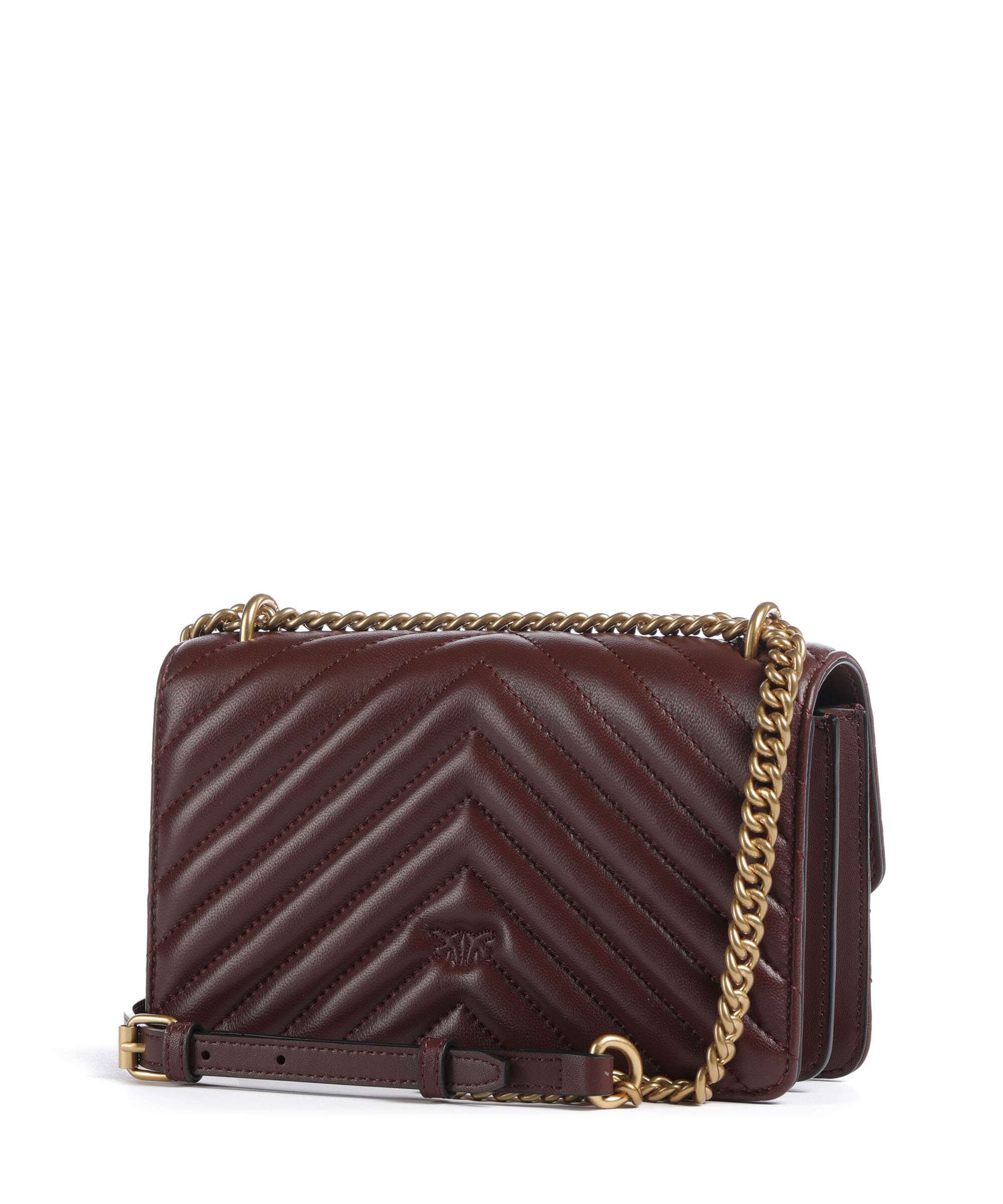 Pinko Love One Mini Torba na ramię burgundy wine/antique gold - Image 2
