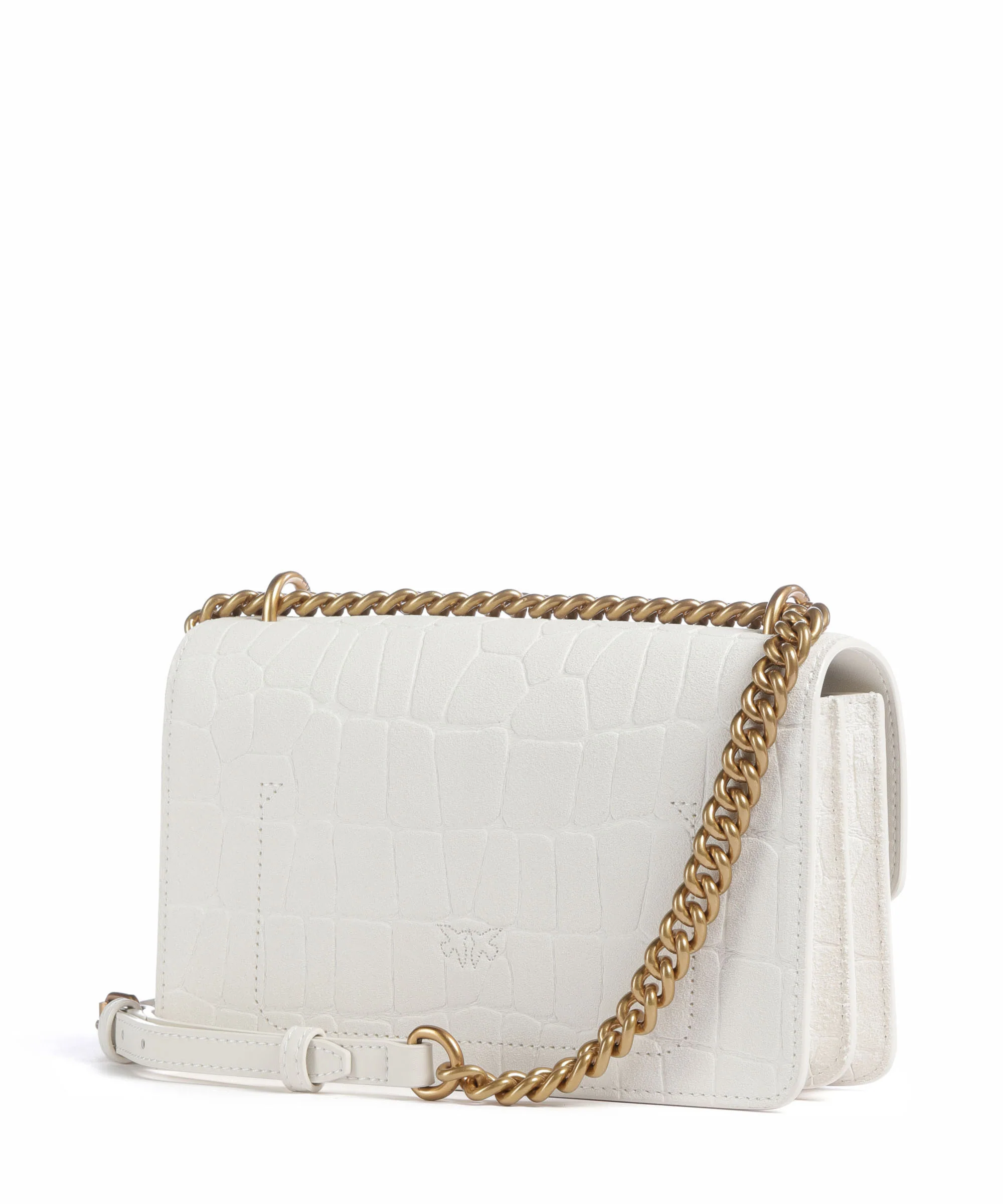 Pinko Love One Mini Torba na ramię bianco nembo/antique gold - Image 2
