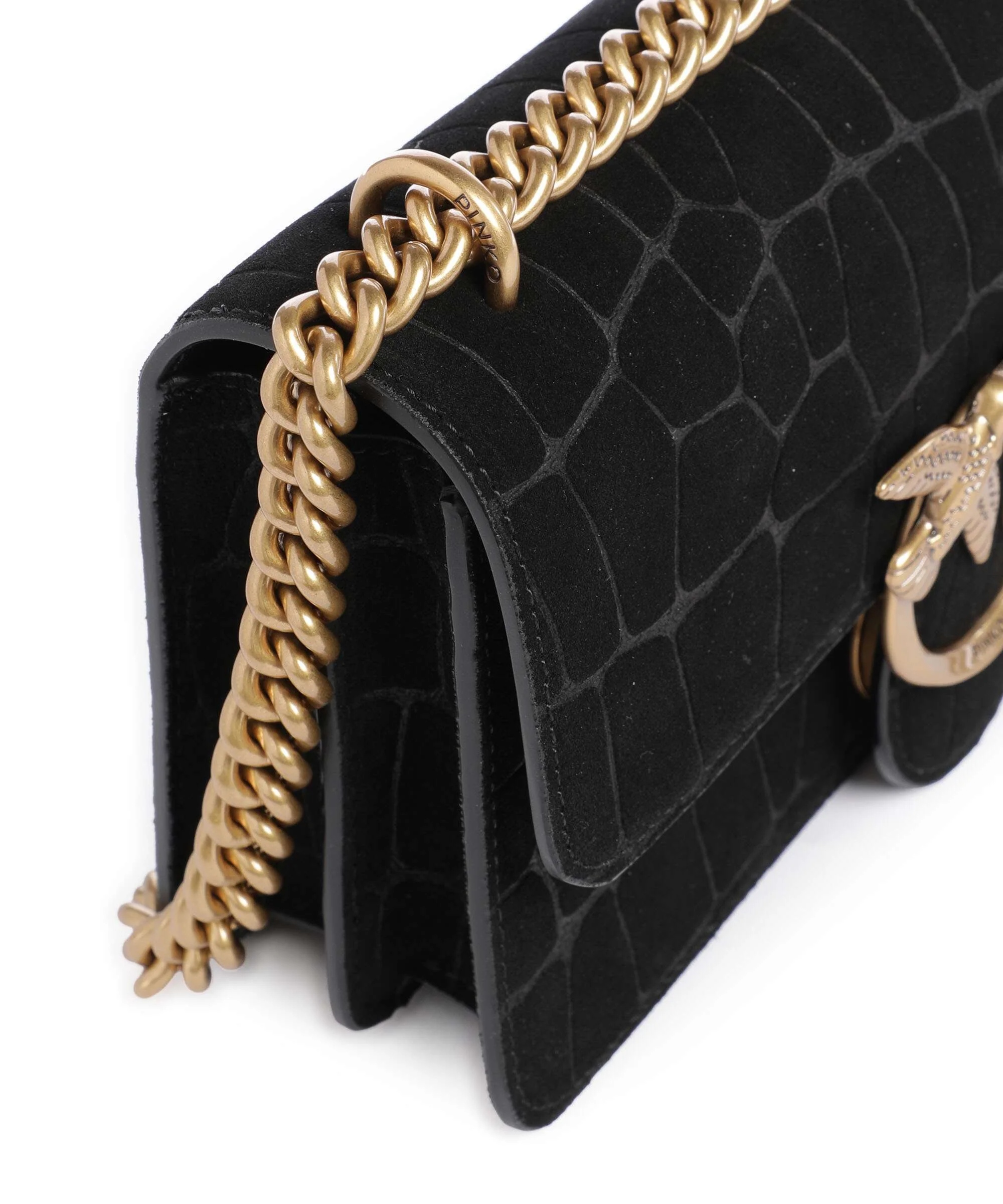 Pinko Love One Mini Torba na ramię nero/antique gold - Image 5