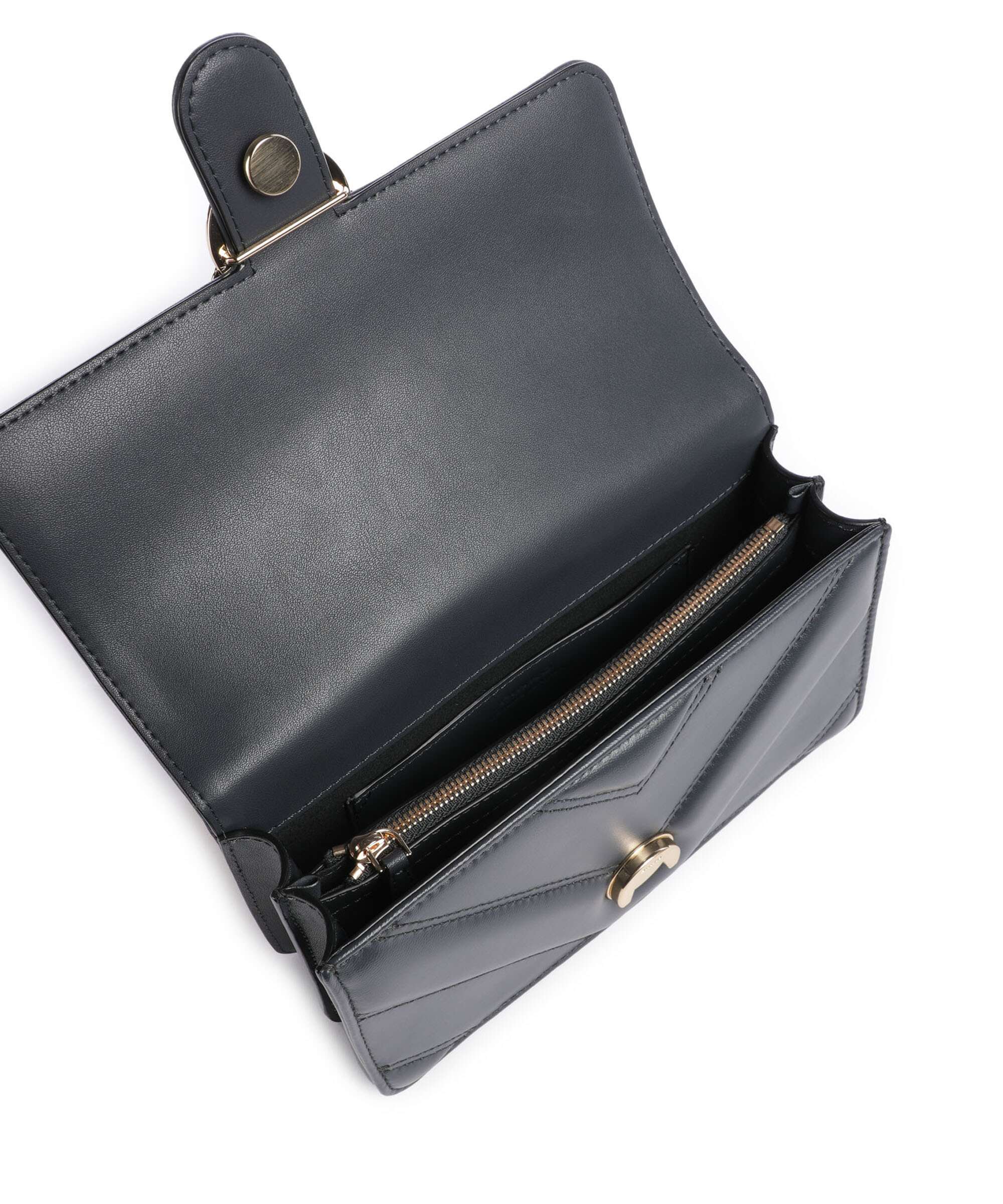 Pinko Love One Mini Torba na ramię grigio asfalto/oro mordore - Image 6