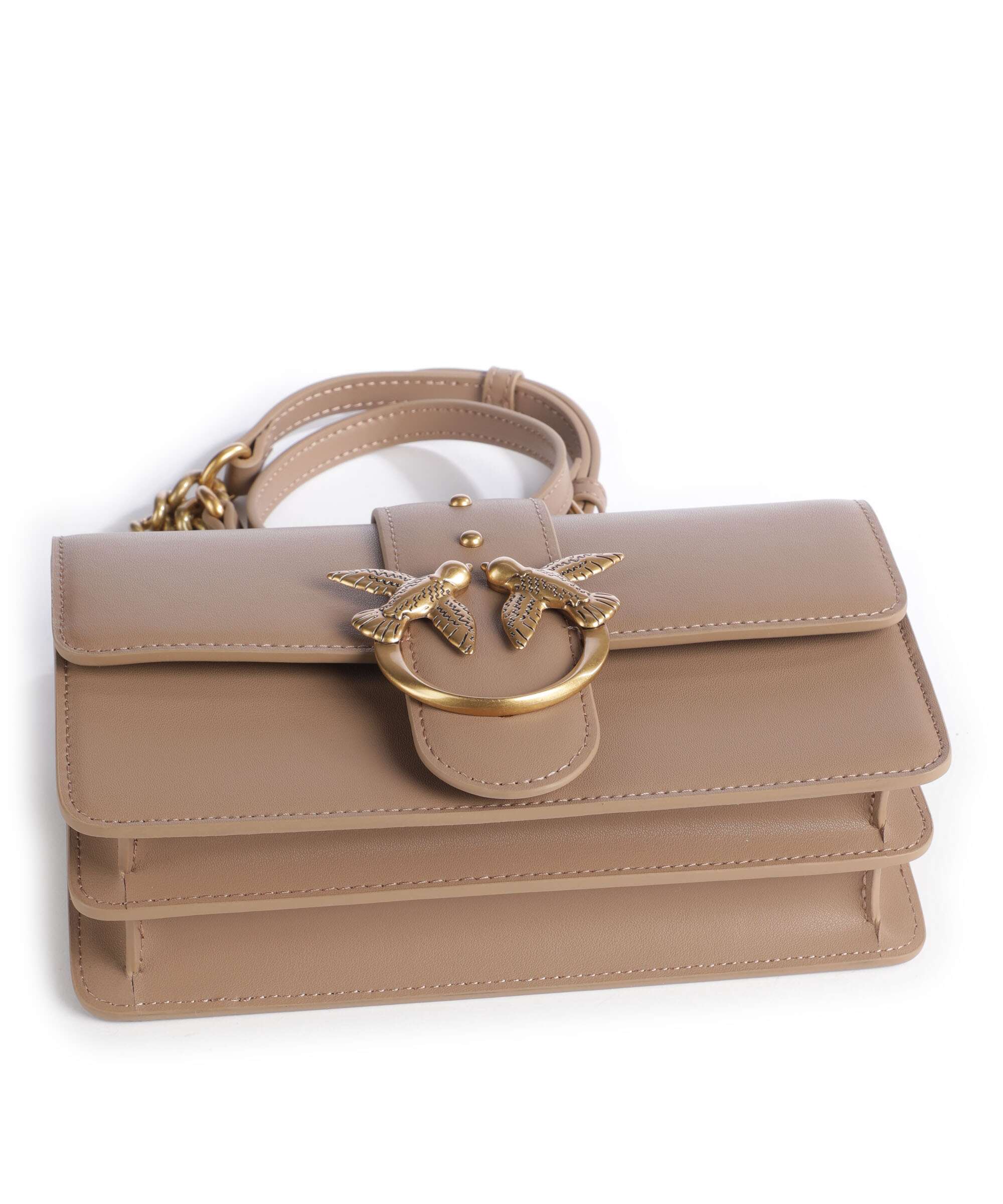 Pinko Love One Mini Torba przez ramię biscotto zenzero - Image 5