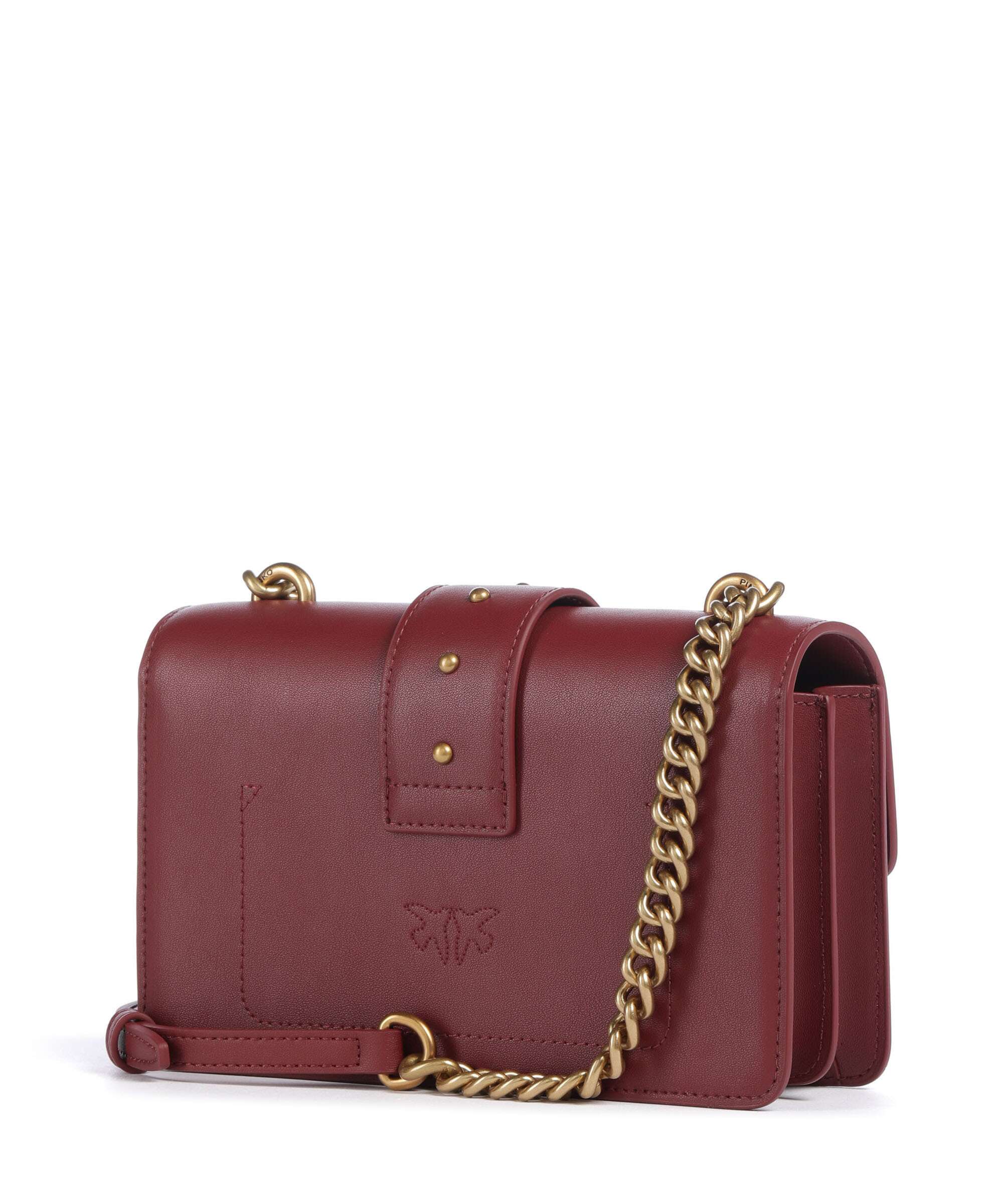 Pinko Love One Mini Torba przez ramię bordeaux merlot/antique gold - Image 2