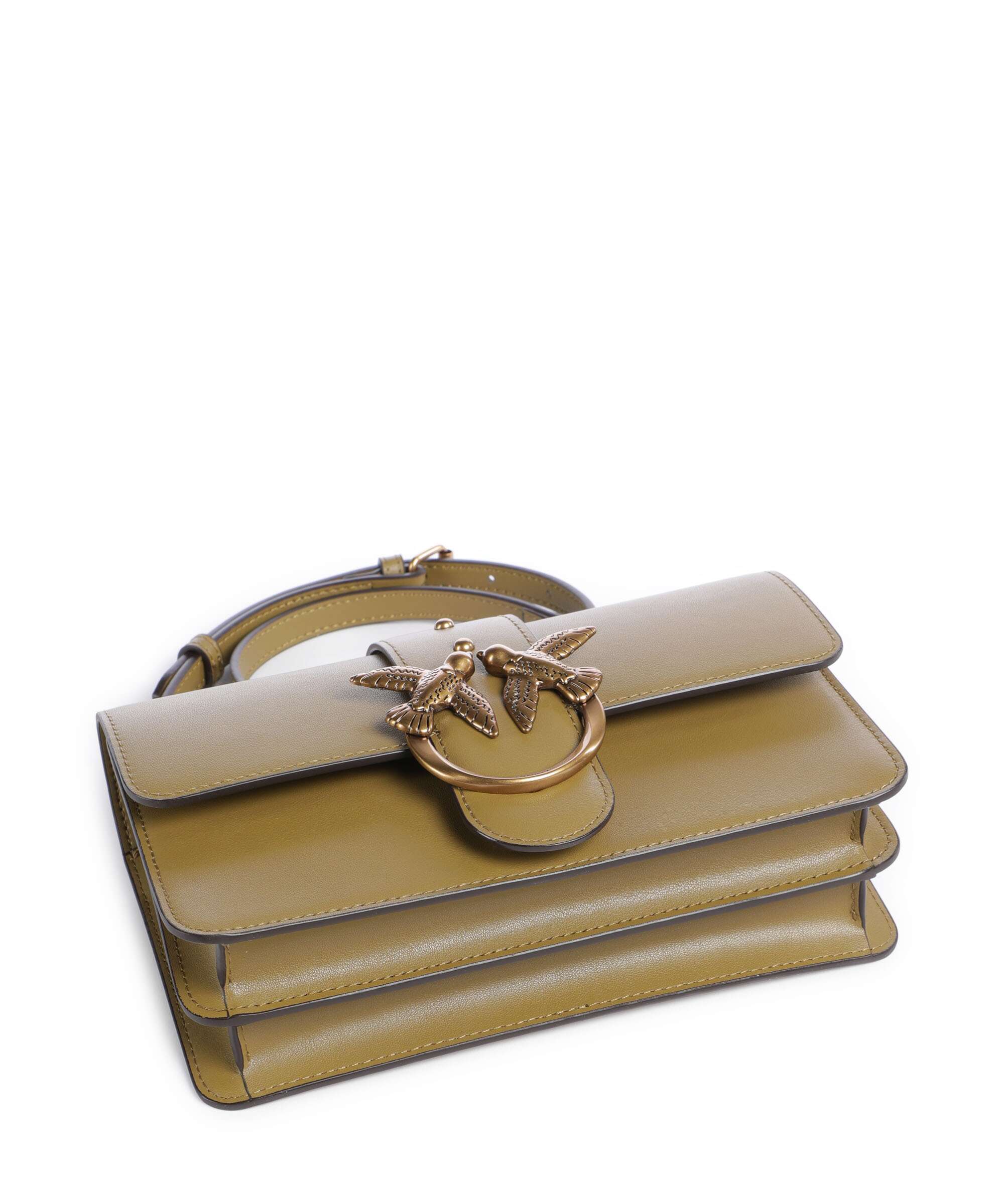 Pinko Love One Mini Torba przez ramię verde canguro/antique gold - Image 5