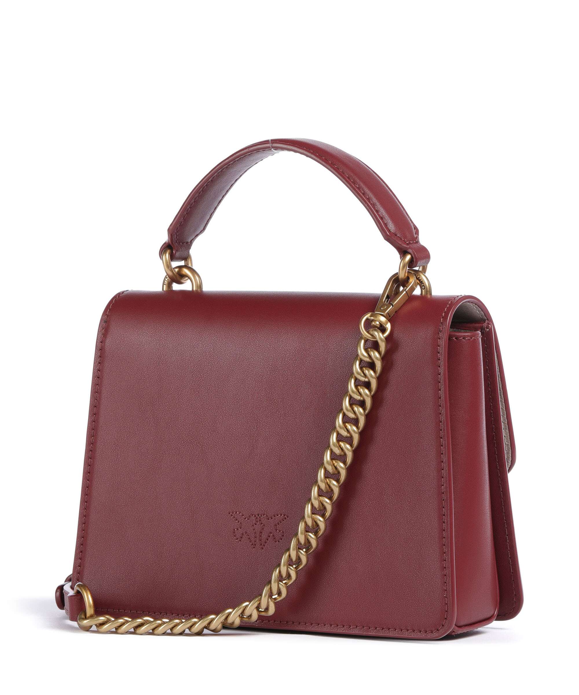 Pinko Love One Mini Torebka bordeaux merlot/antique gold - Image 2