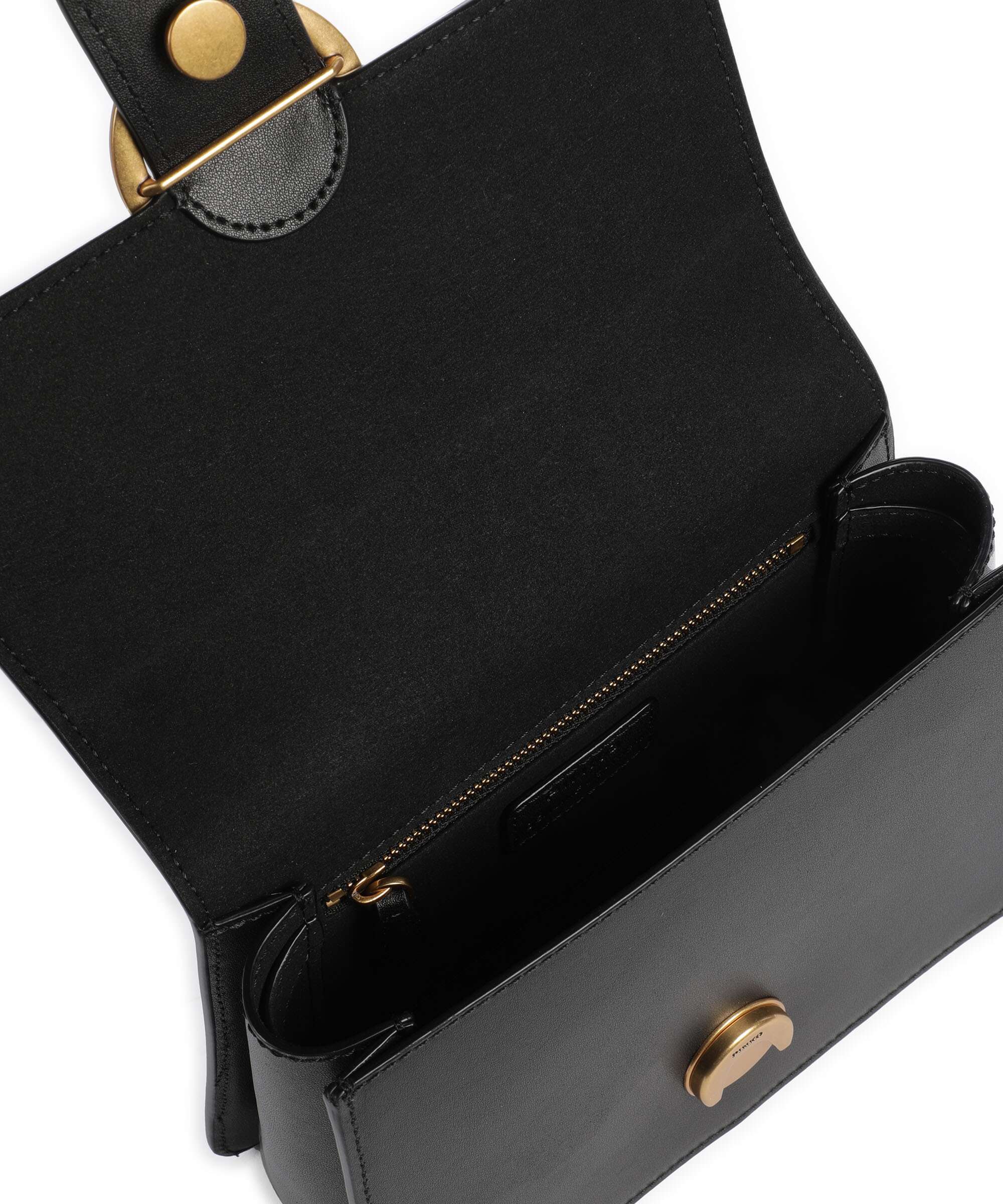 Pinko Love One Mini Torebka nero/antique gold - Image 7