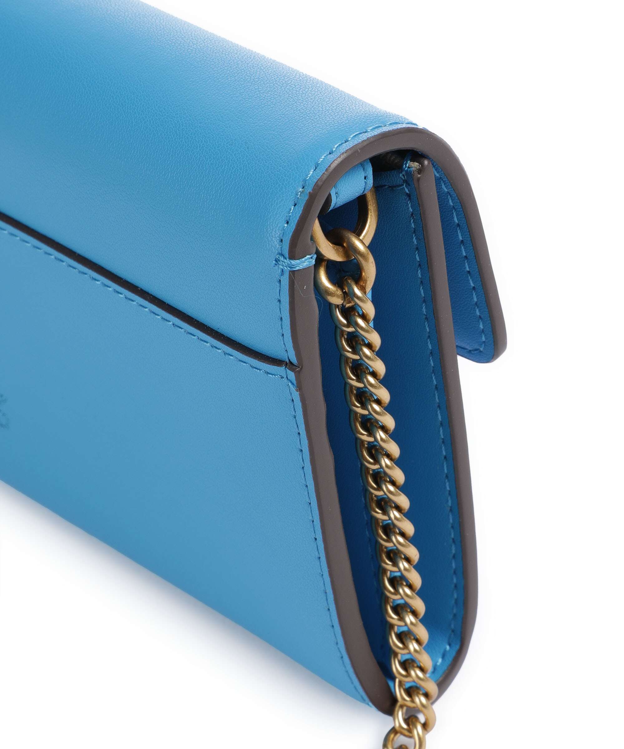 Pinko Love One Portfel azzurro dresda/antique gold - Image 4