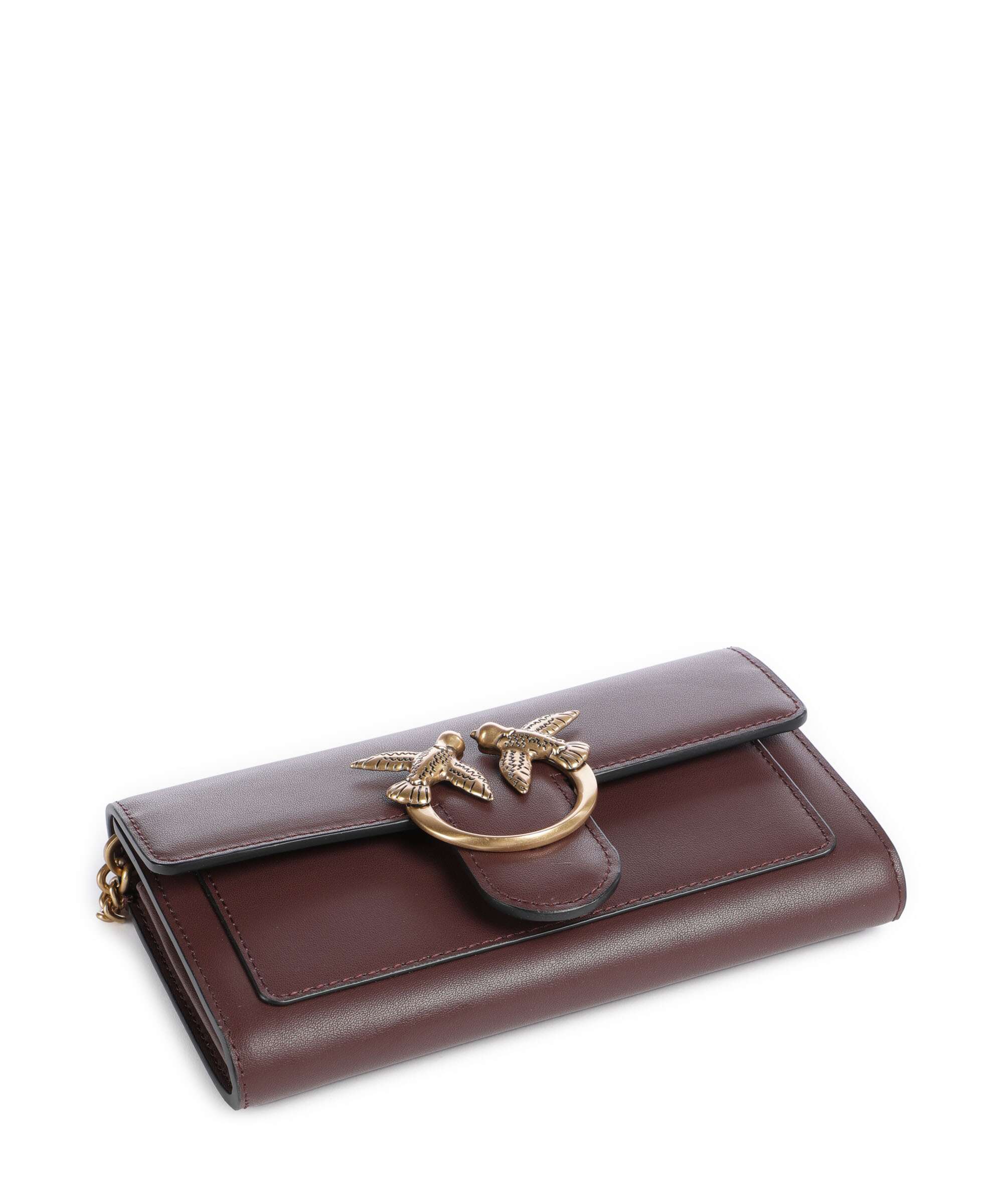 Pinko Love One Portfel cioccolato amaro/antique gold - Image 5