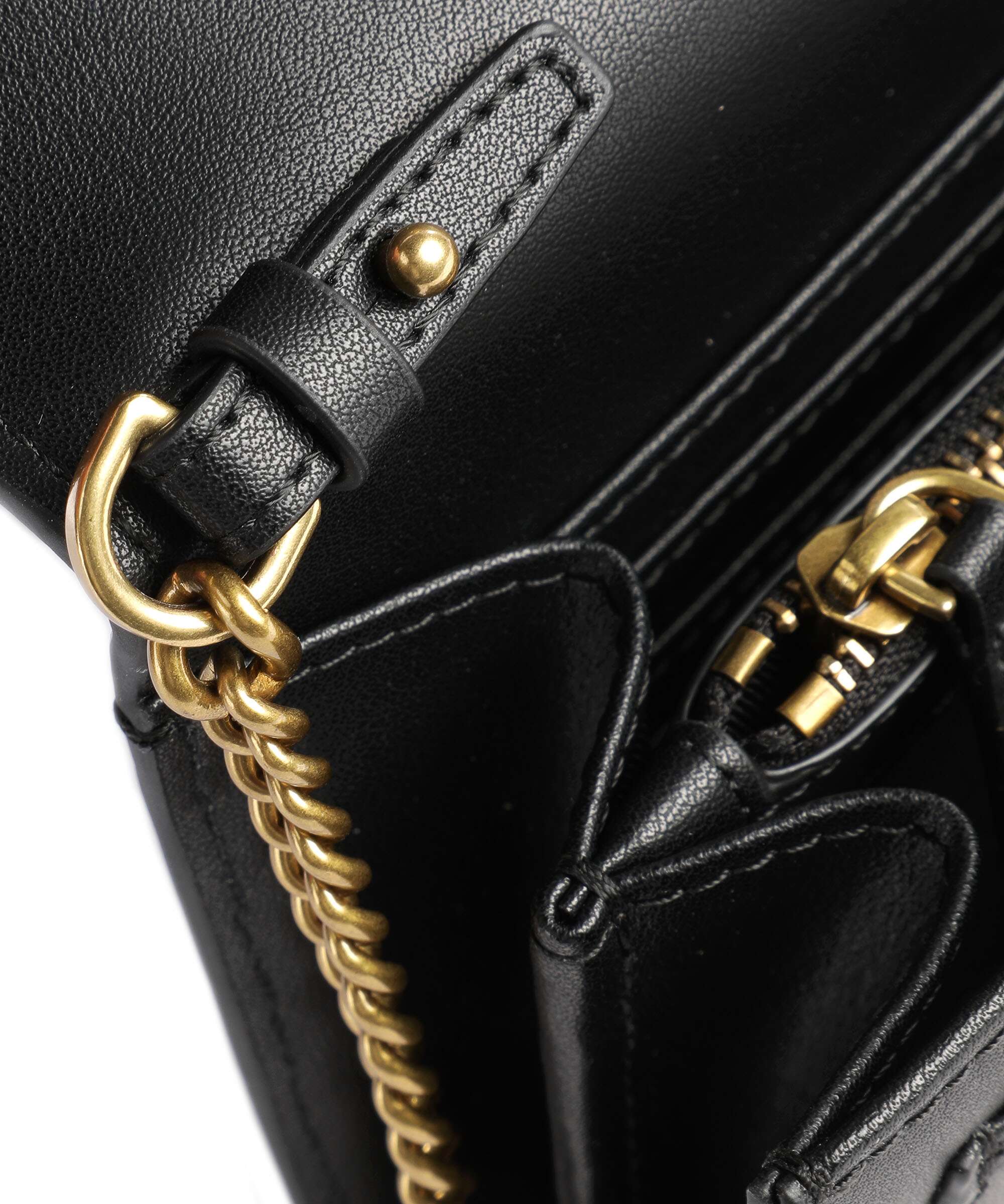 Pinko Love One Portfel nero/antique gold - Image 4