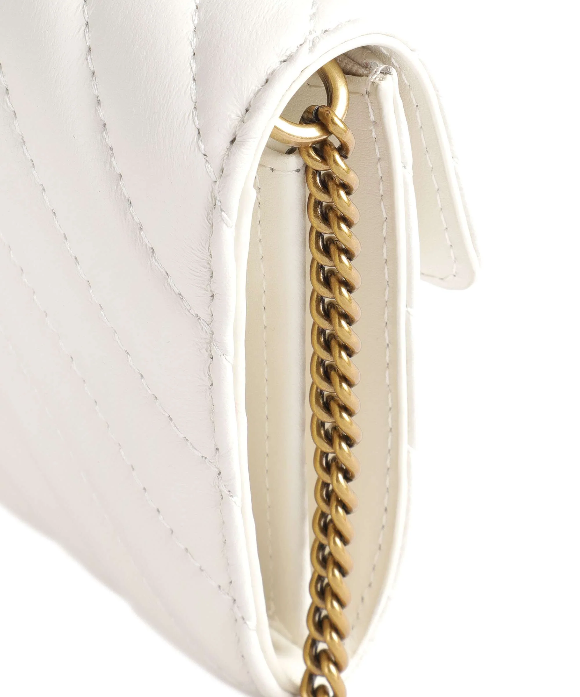 Pinko Love One Portfel bianco seta/antique gold - Image 5