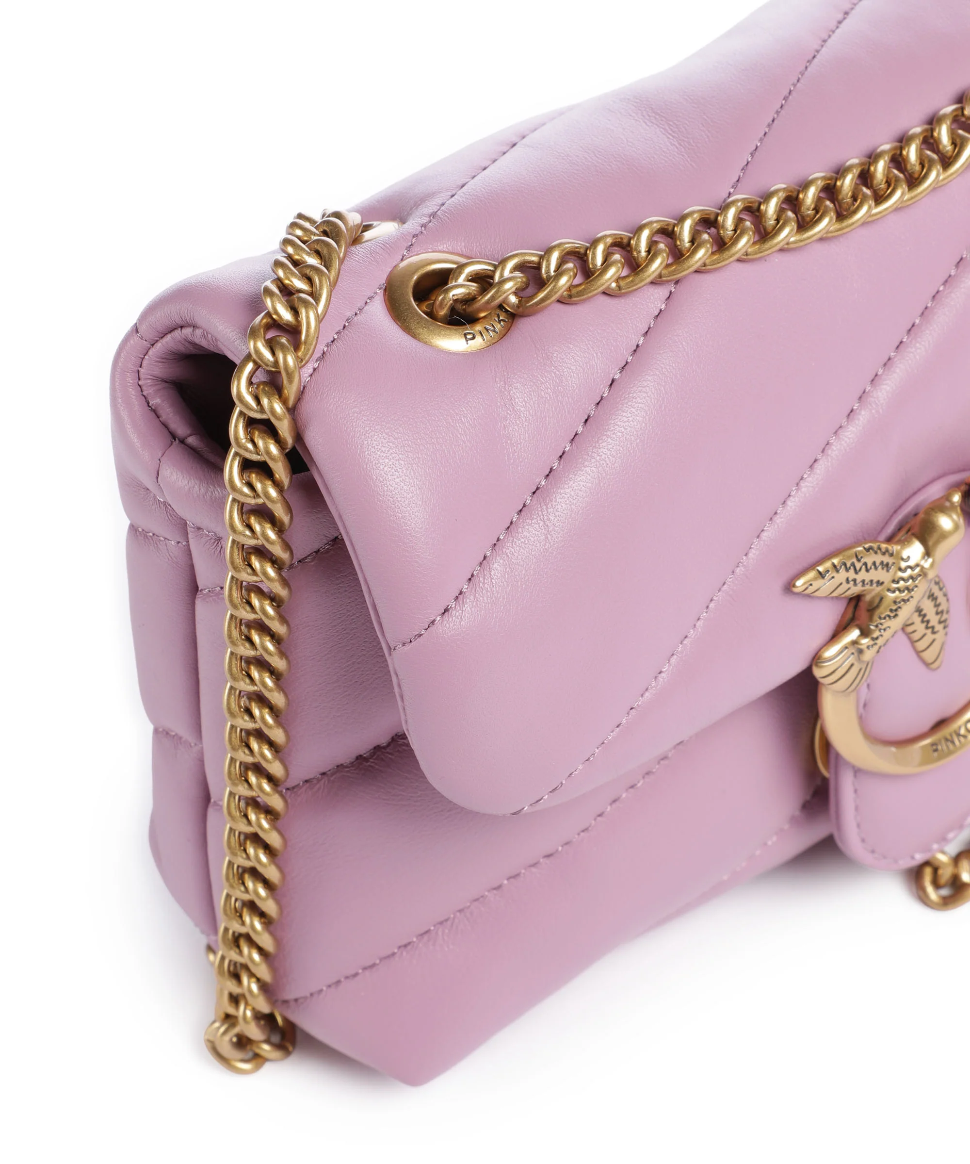 Pinko Love Puff Baby Torba na ramię lilla/antique gold - Image 5