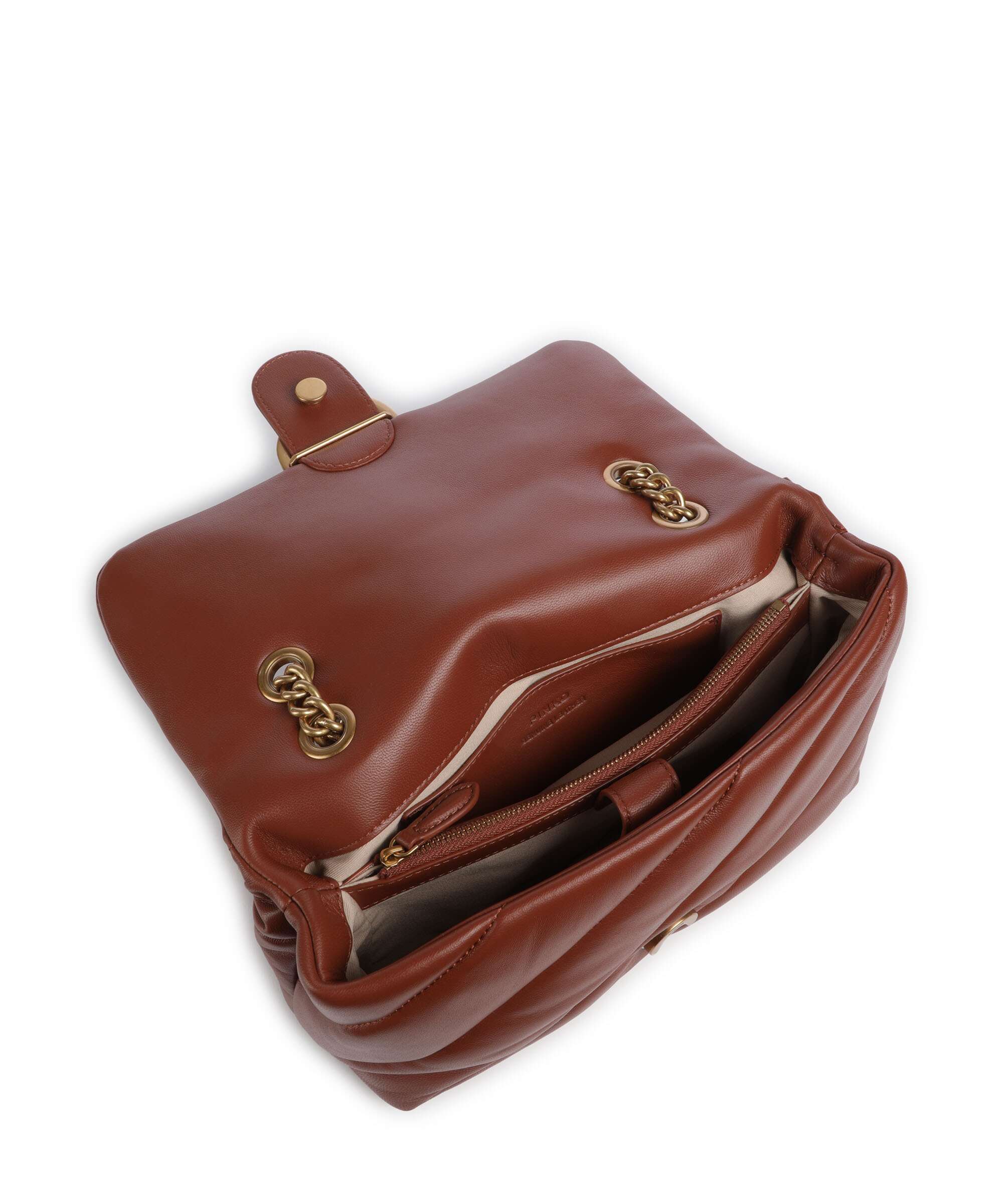 Pinko Love Puff Classic Torba na ramię arabo/antique gold - Image 5