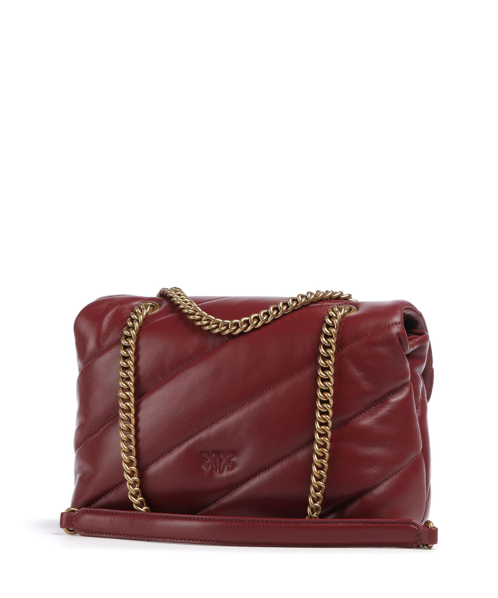 Pinko Love Puff Classic Torba na ramię bordeaux merlot/antique gold - Image 2