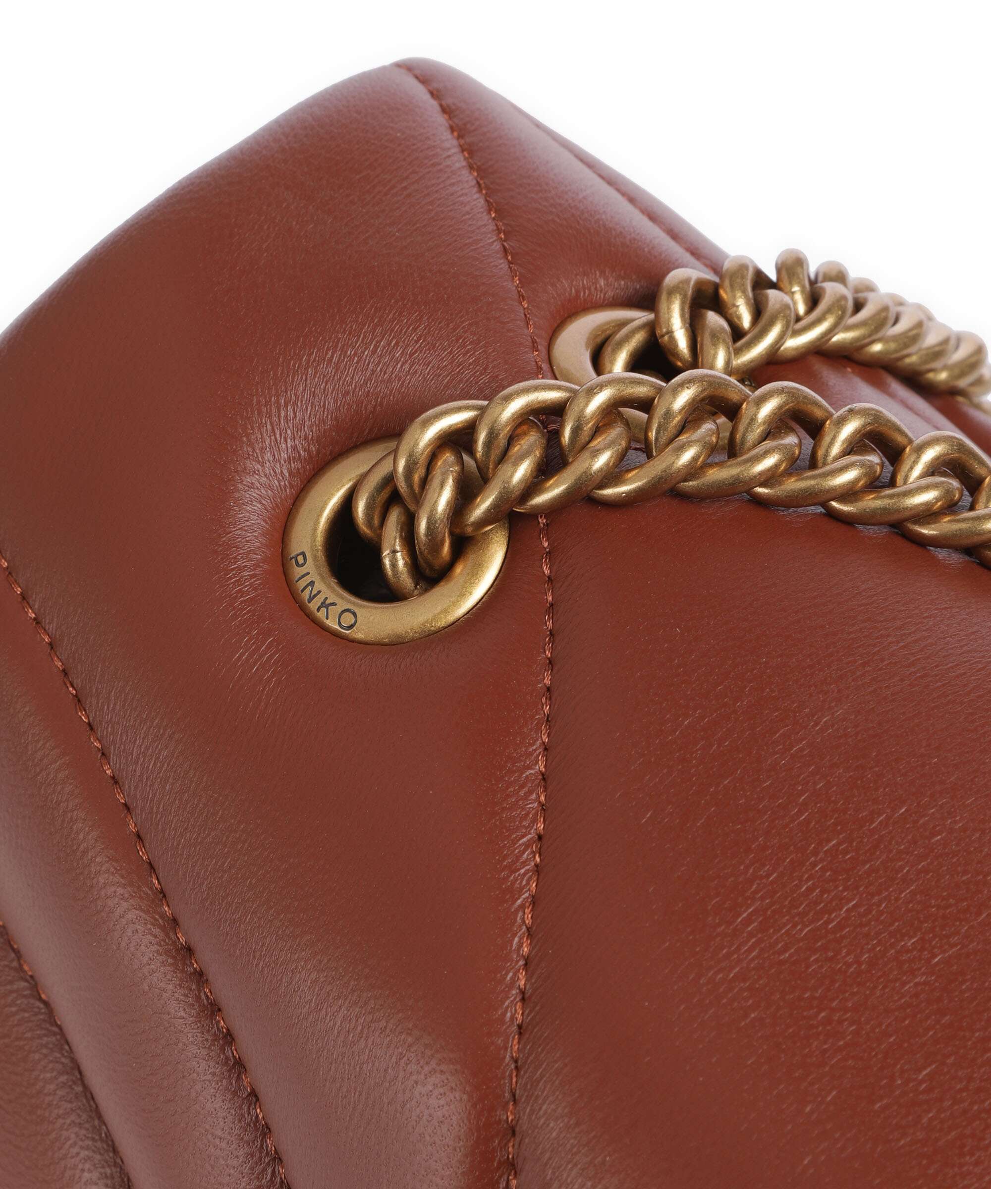 Pinko Love Puff Classic Torba na ramię arabo/antique gold - Image 5