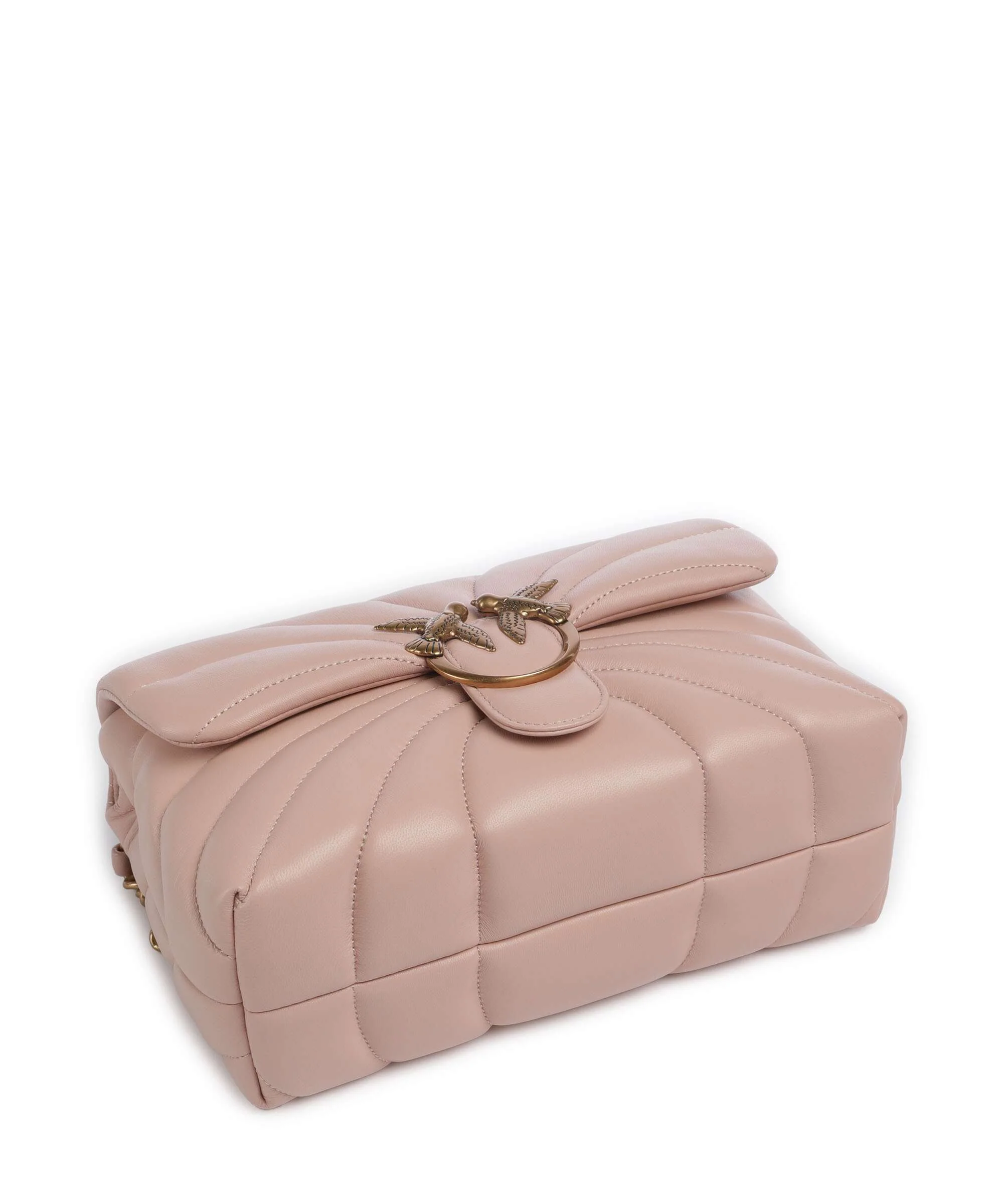 Pinko Love Puff Classic Torba na ramię cipria/antique gold - Image 6