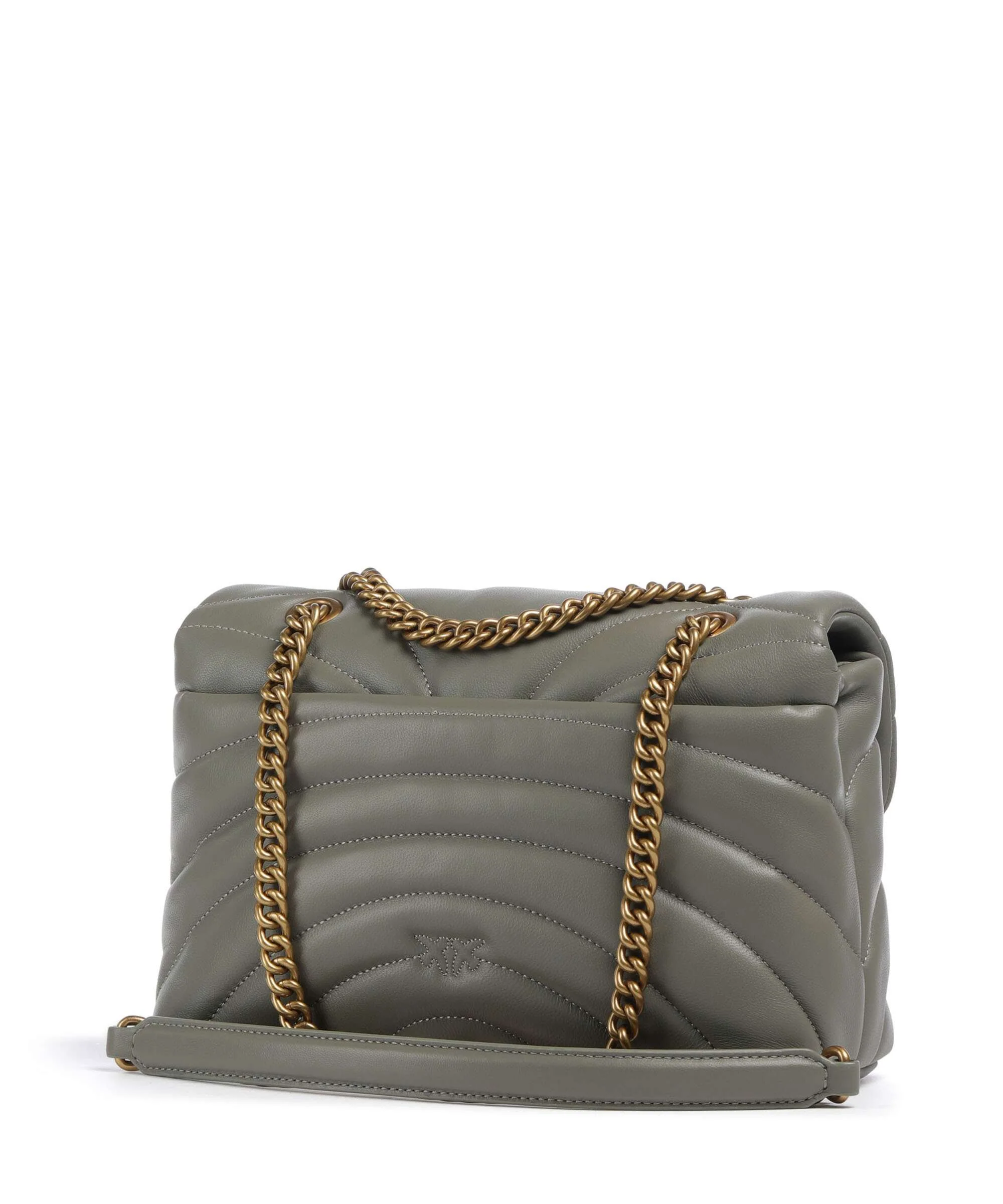 Pinko Love Puff Classic Torba na ramię verde vertiver/antique gold - Image 2