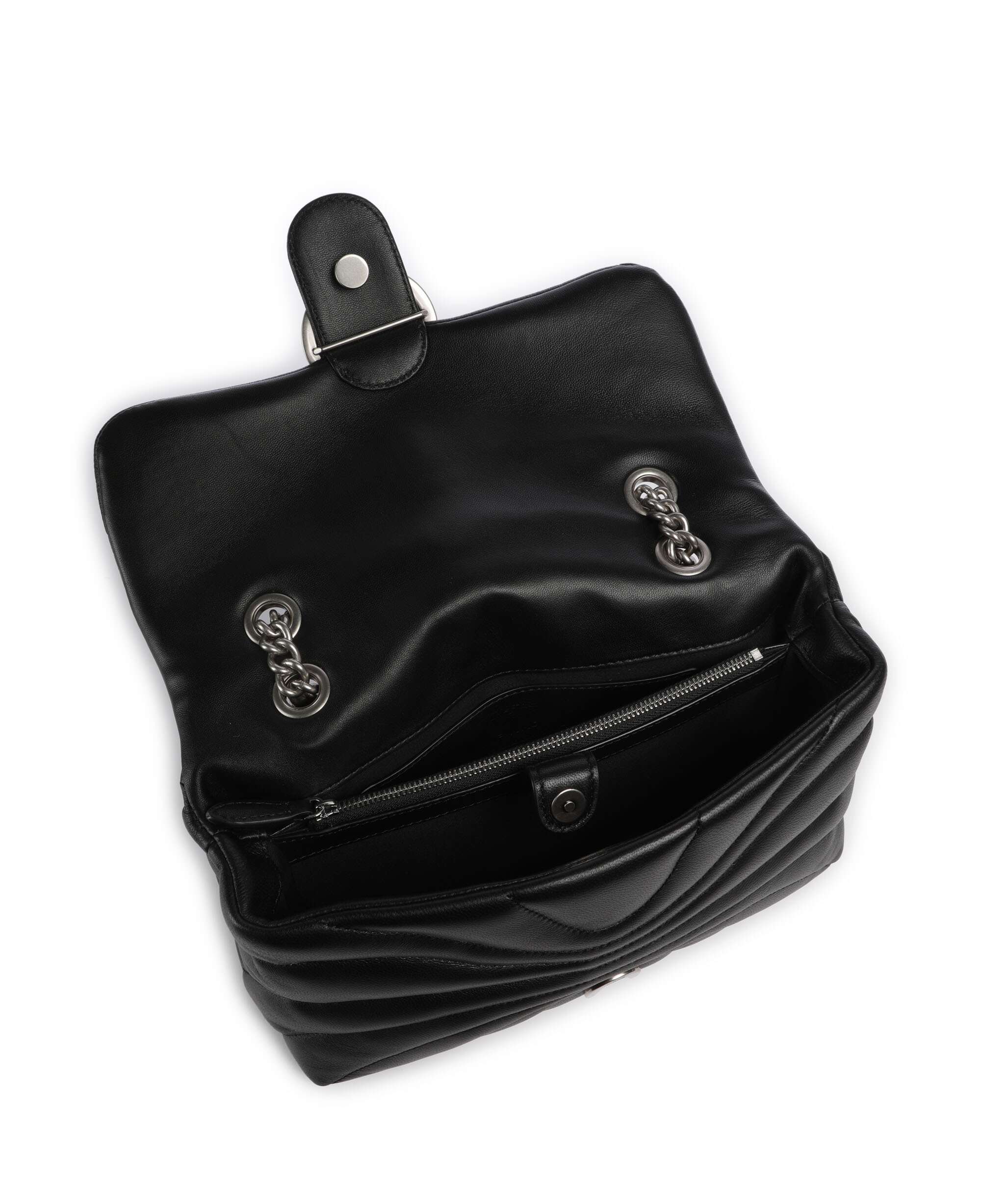 Pinko Love Puff Classic Torba na ramię nero/old silver - Image 7