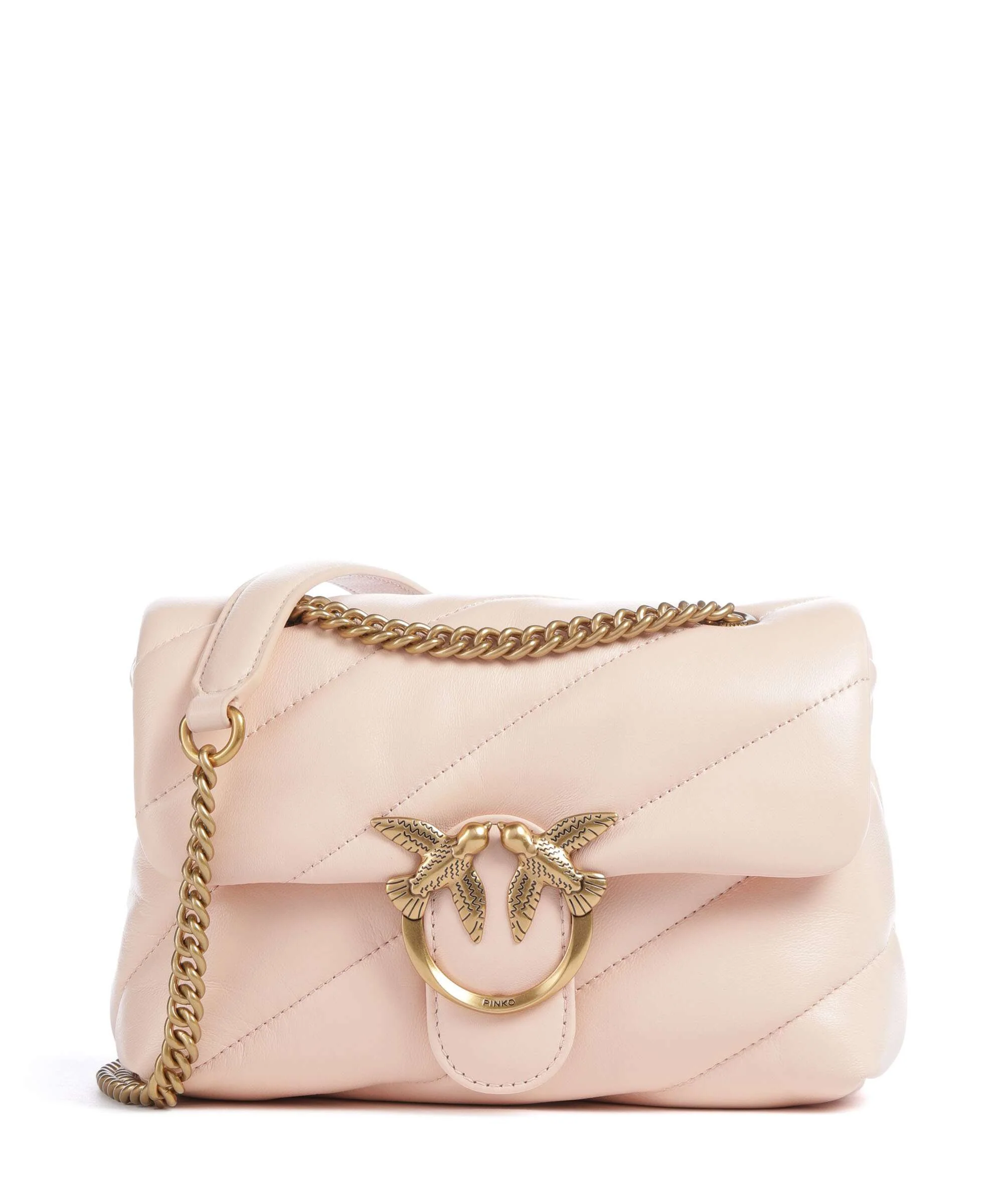Pinko Love Puff Mini Torba na ramię light pink/antique gold