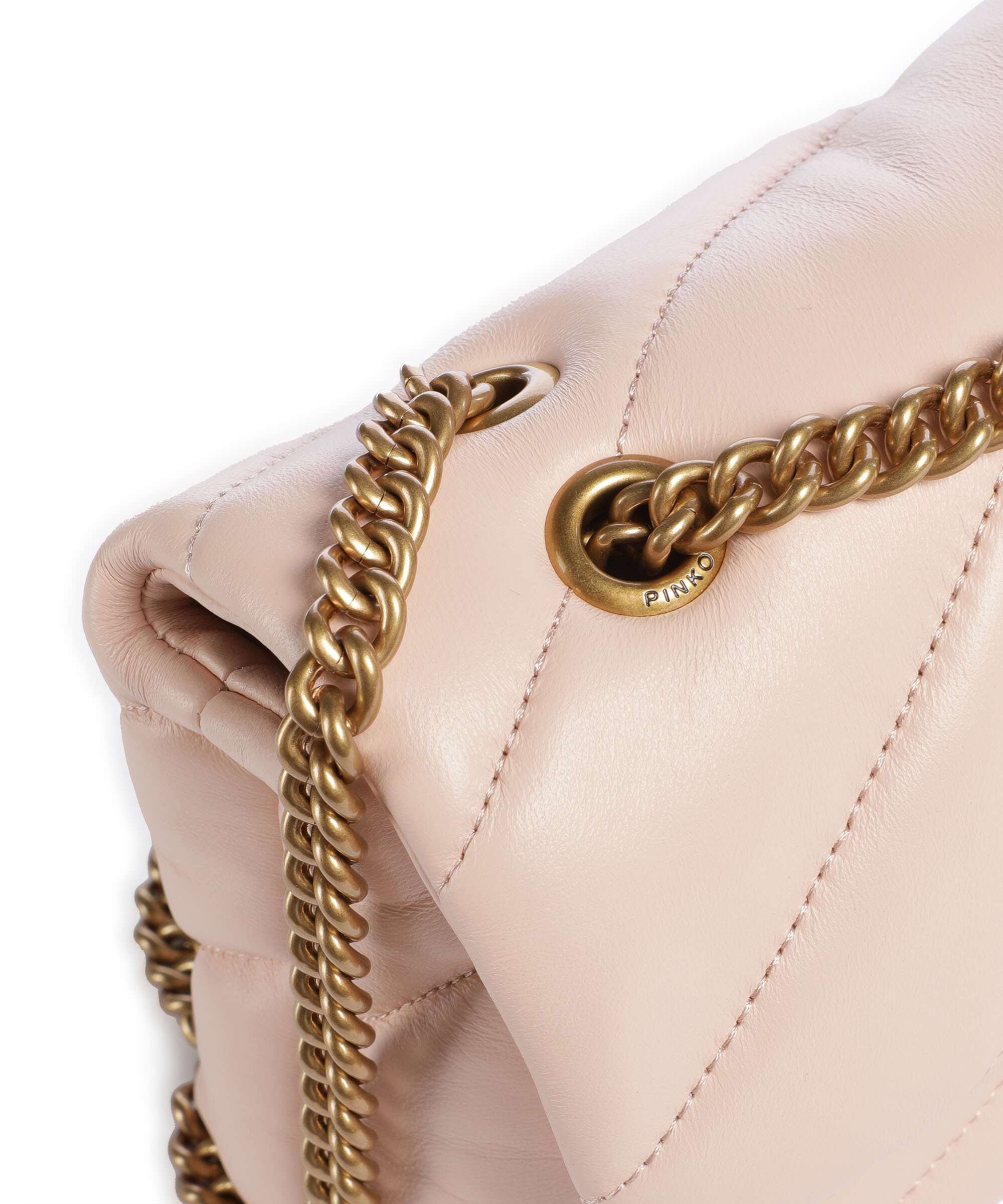 Pinko Love Puff Mini Torba na ramię light pink/antique gold - Image 5
