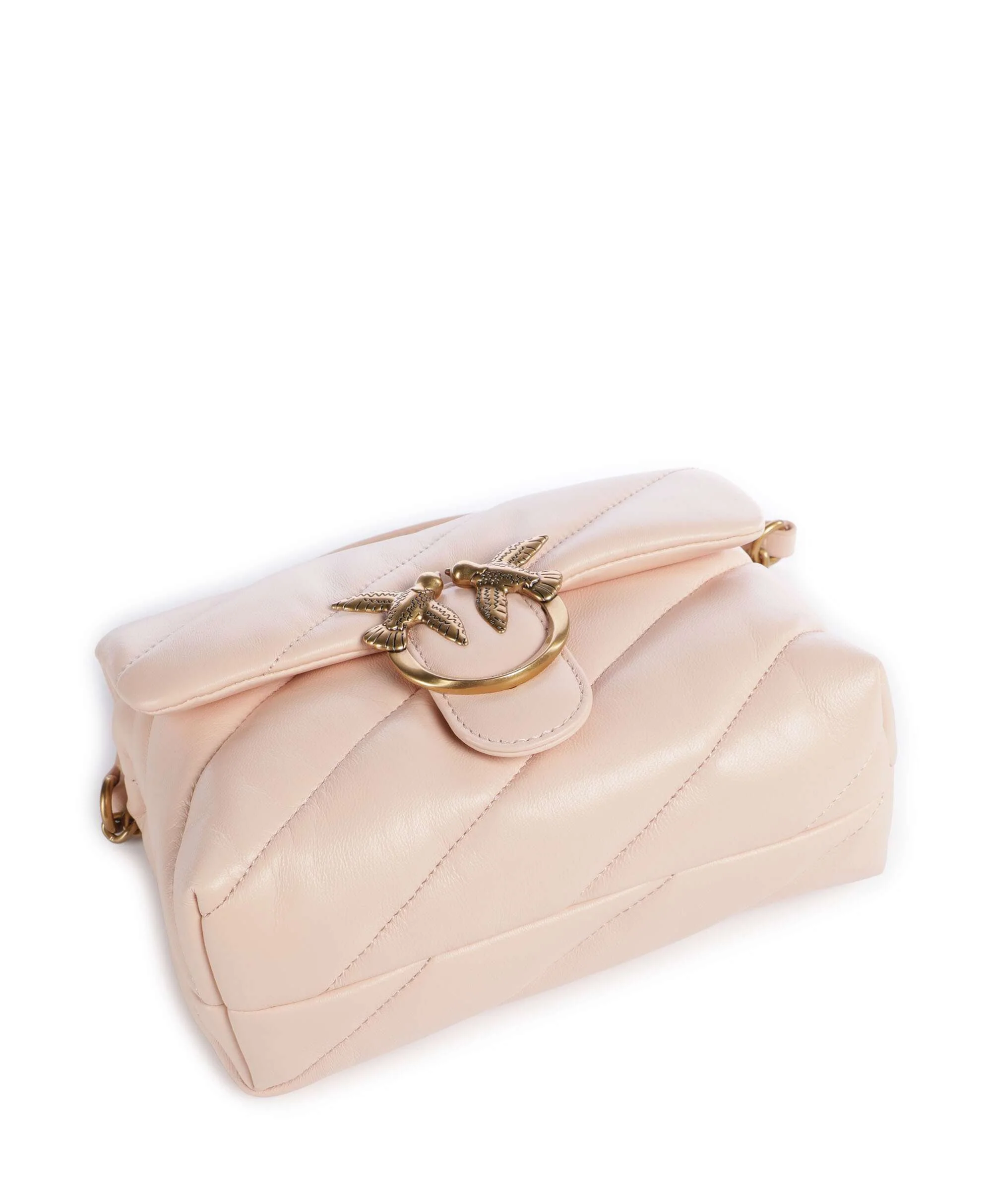 Pinko Love Puff Mini Torba na ramię light pink/antique gold - Image 6