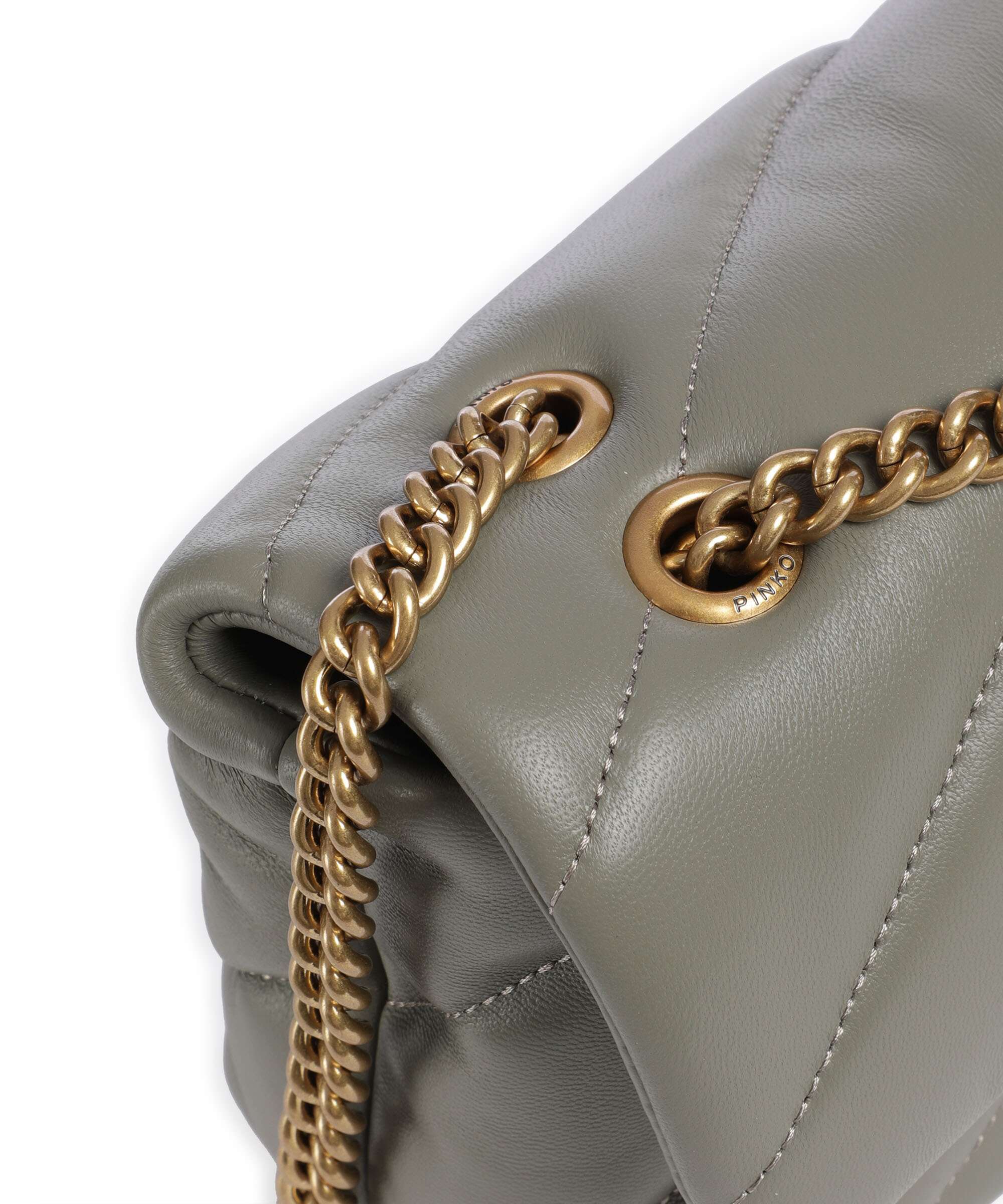 Pinko Love Puff Mini Torba na ramię verde vertiver/antique gold - Image 5