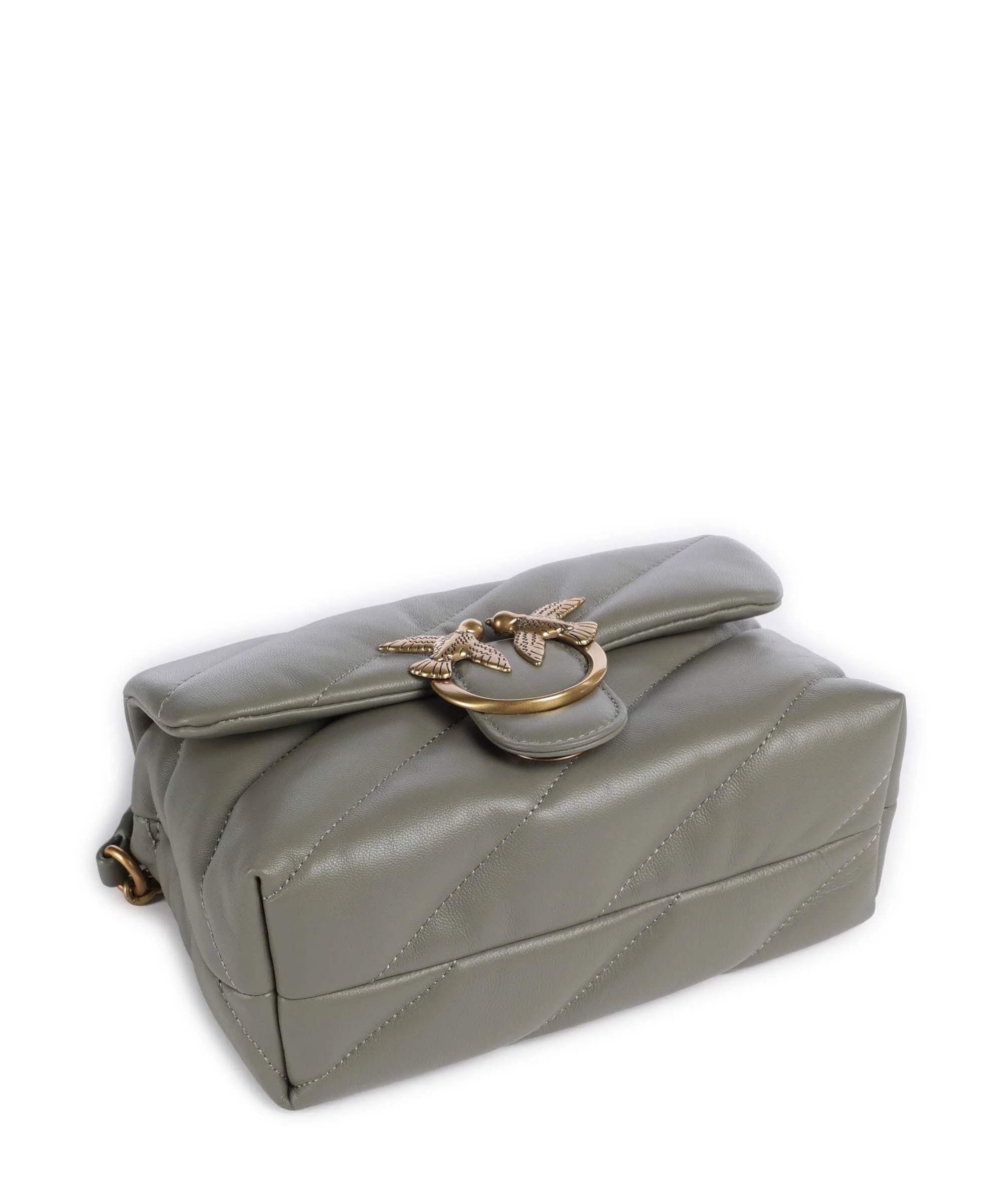 Pinko Love Puff Mini Torba na ramię verde vertiver/antique gold - Image 6
