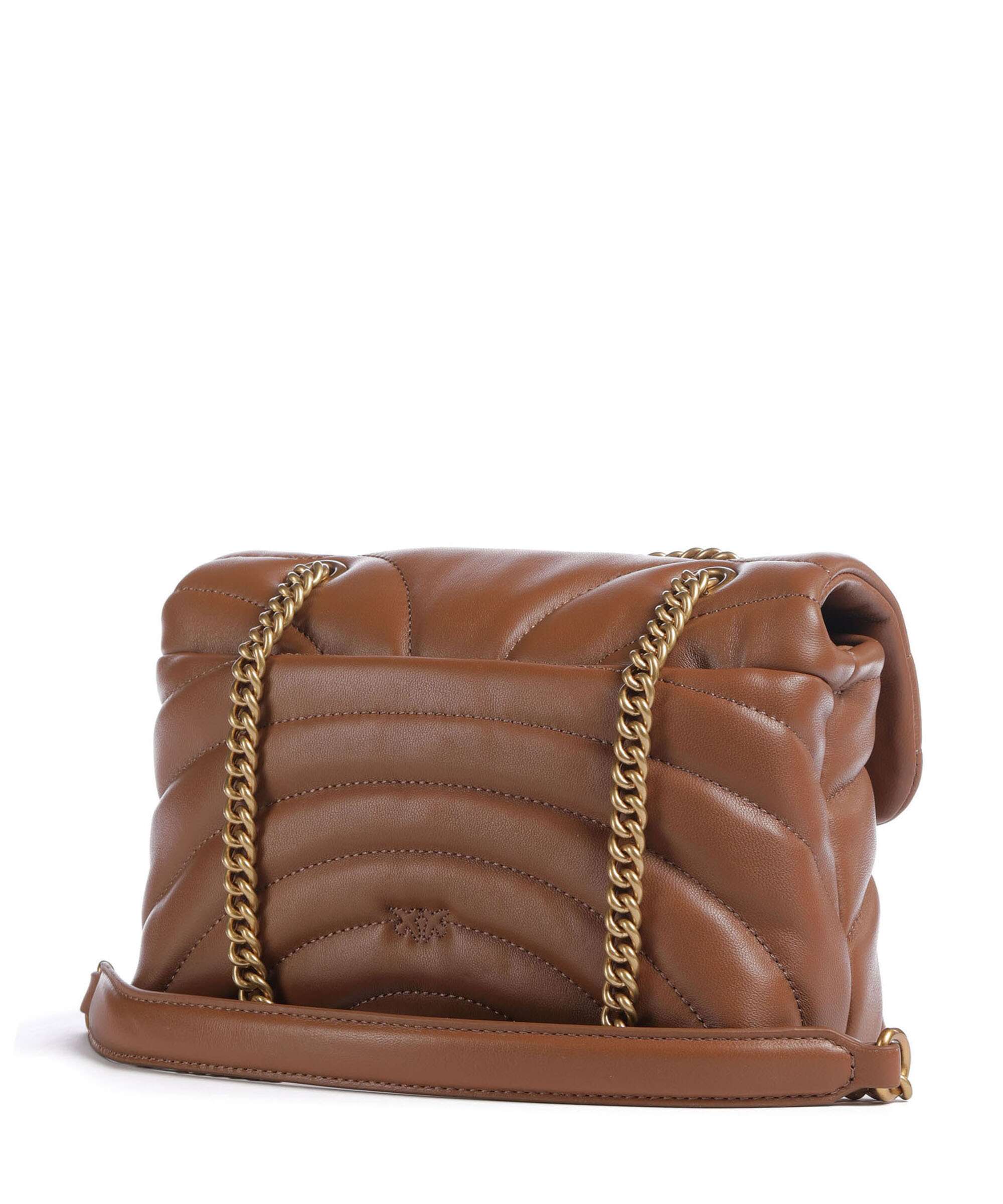 Pinko Love Puff Mini Torba na ramię marrone/leone/antique gold - Image 2