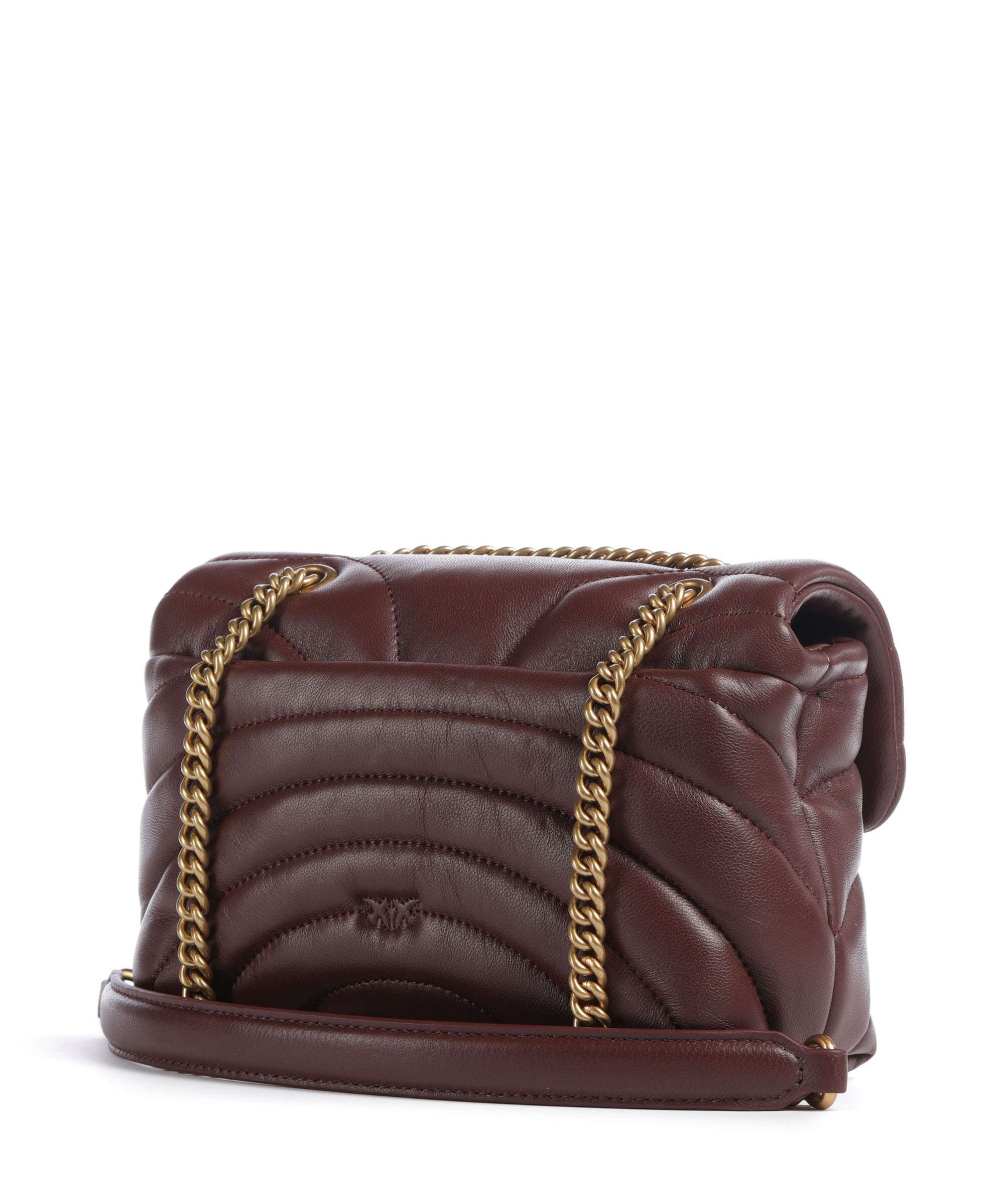 Pinko Love Puff Mini Torba na ramię burgundy wine/antique gold - Image 2