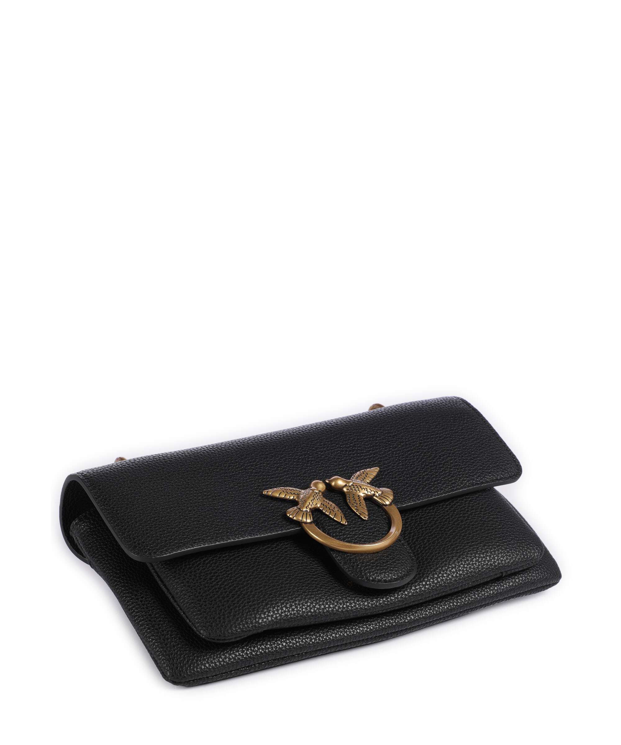 Pinko Love Soft Mini Torba na ramię nero/antique gold - Image 6