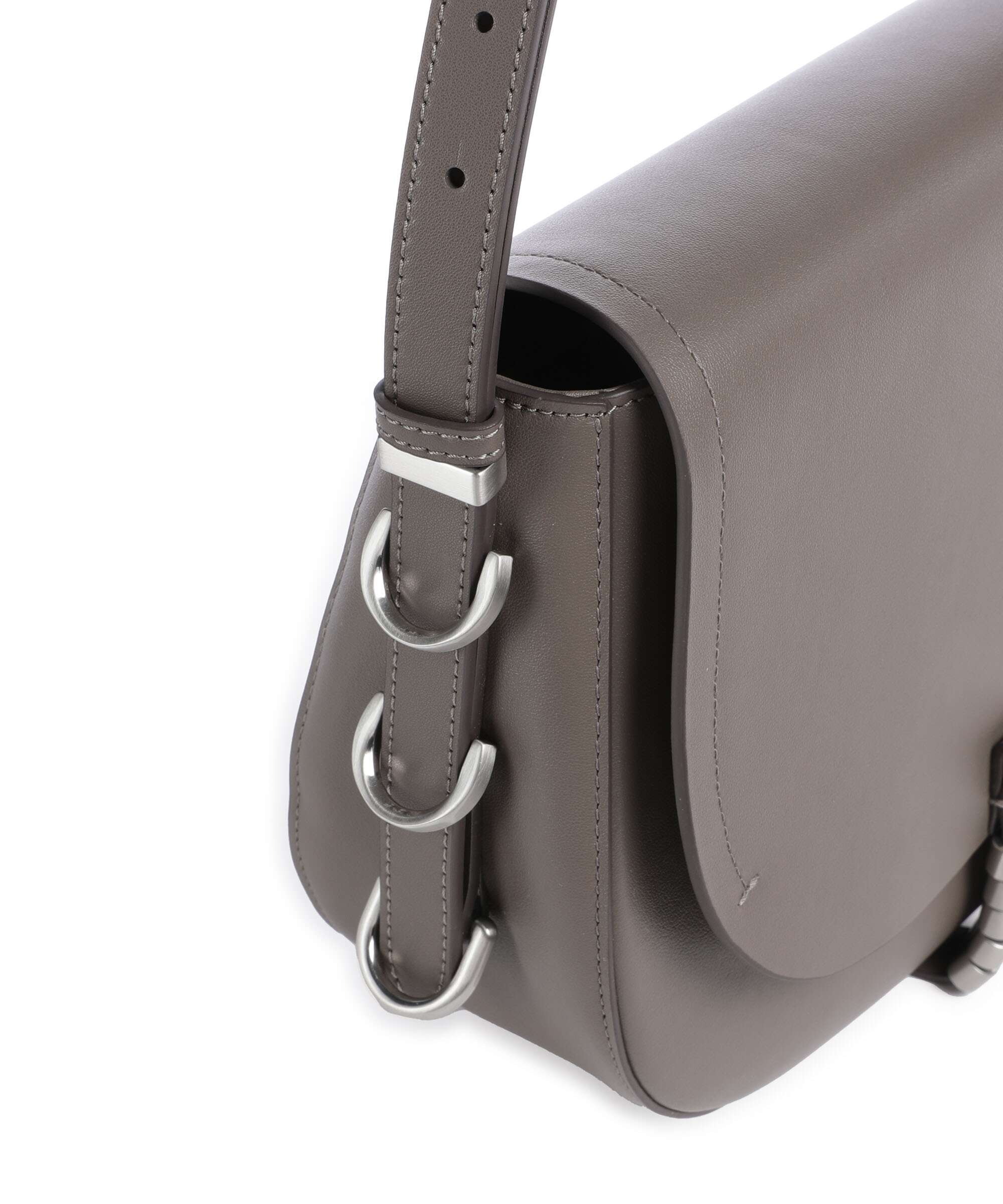 Pinko Saddle Classic Torba przez ramię grigio asfalto/matt silver - Image 4