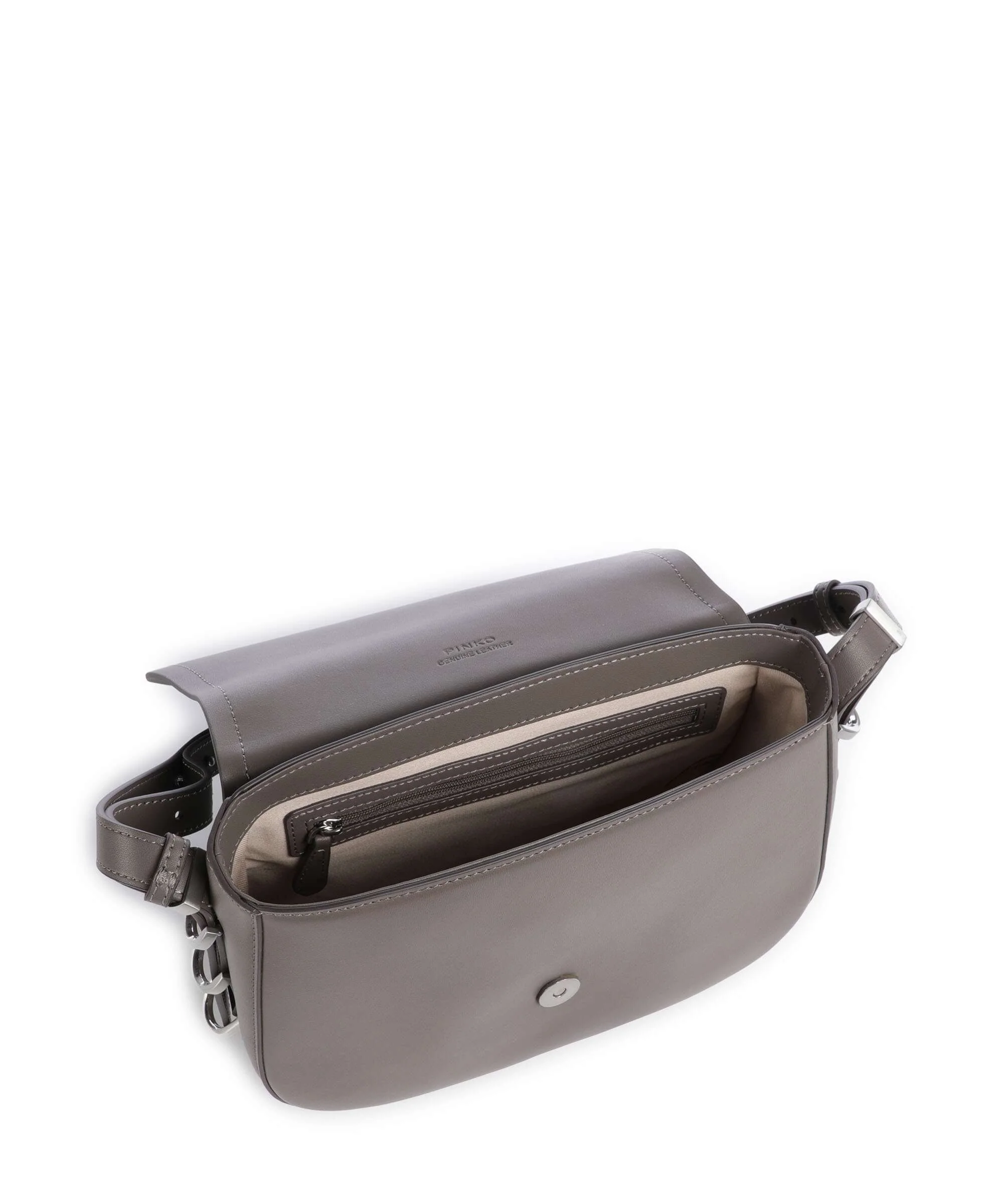 Pinko Saddle Classic Torba przez ramię grigio asfalto/matt silver - Image 6