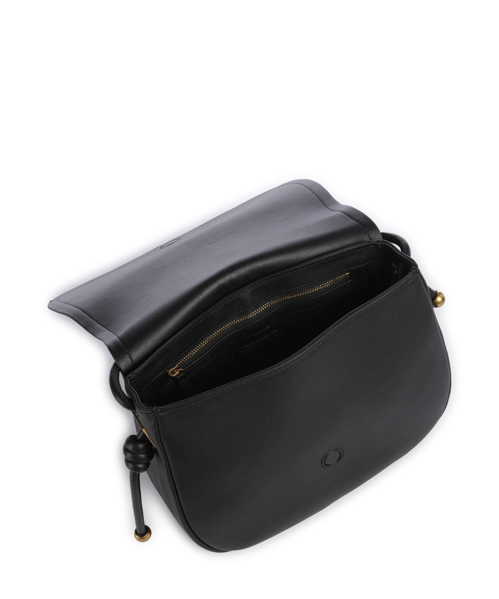 Pinko Saddle Classic Torba przez ramię nero/antique gold - Image 6