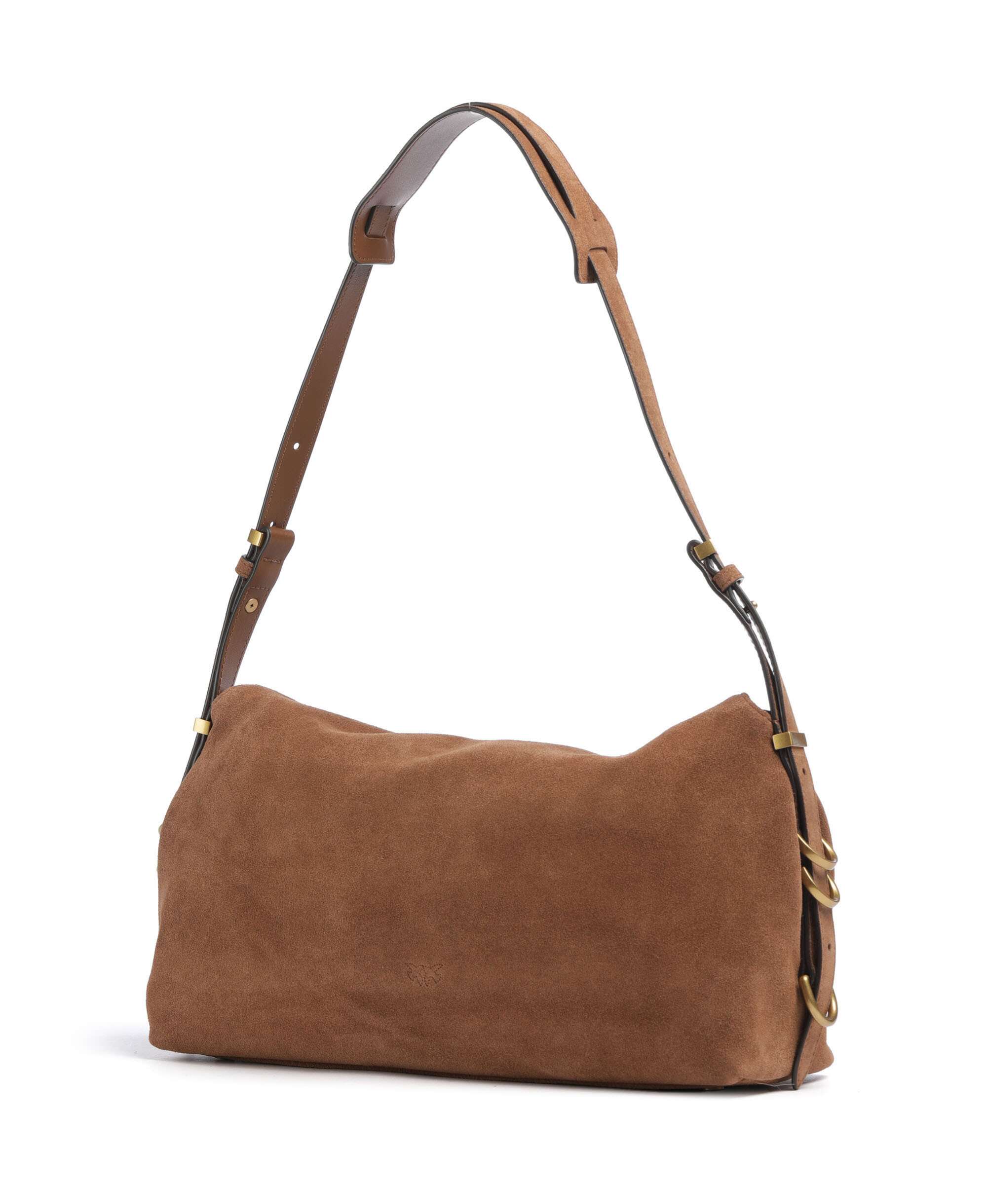 Pinko Saddle Classic Torebka worek marrone/leone/antique gold - Image 2