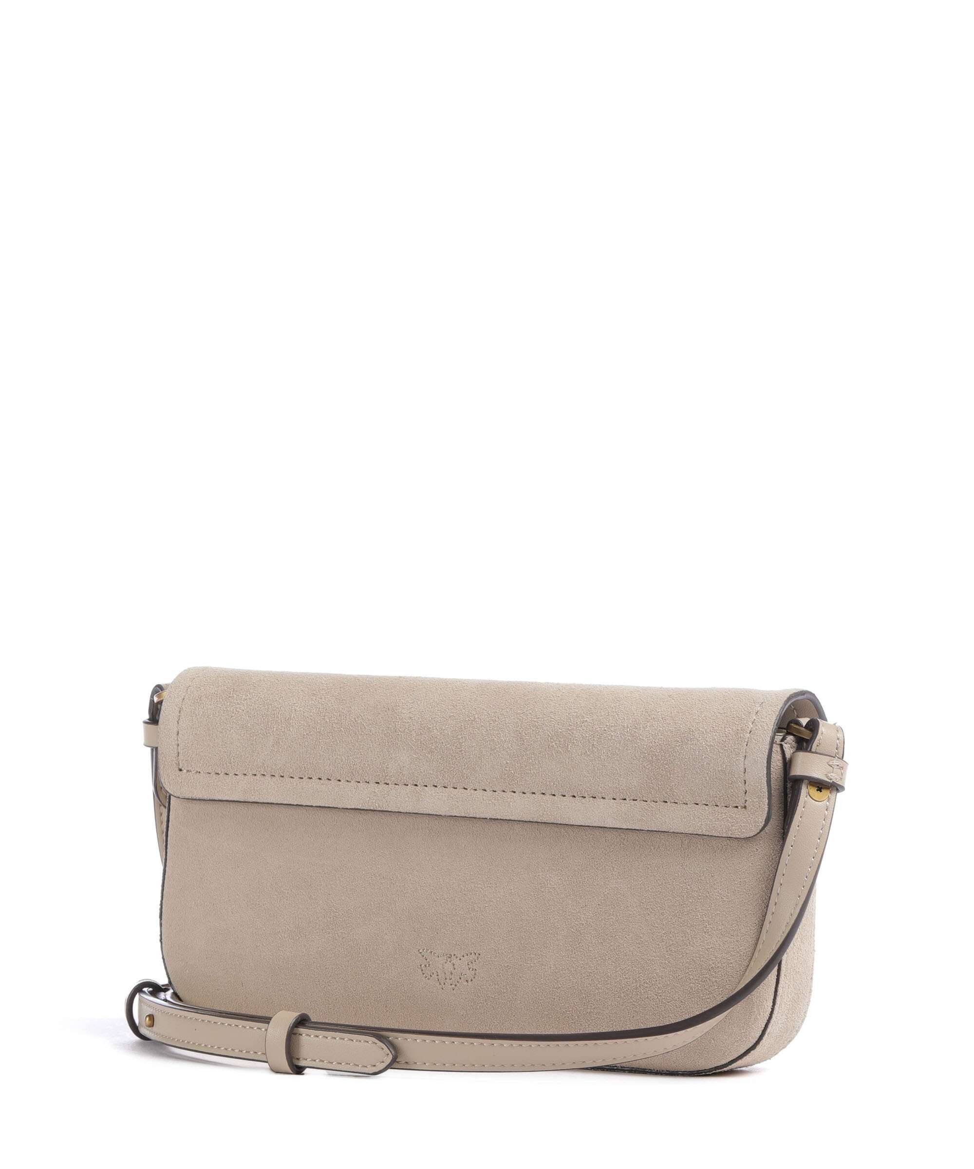 Pinko Saddle Flat Torba przez ramię beige/grigio fumo/antique gold - Image 2