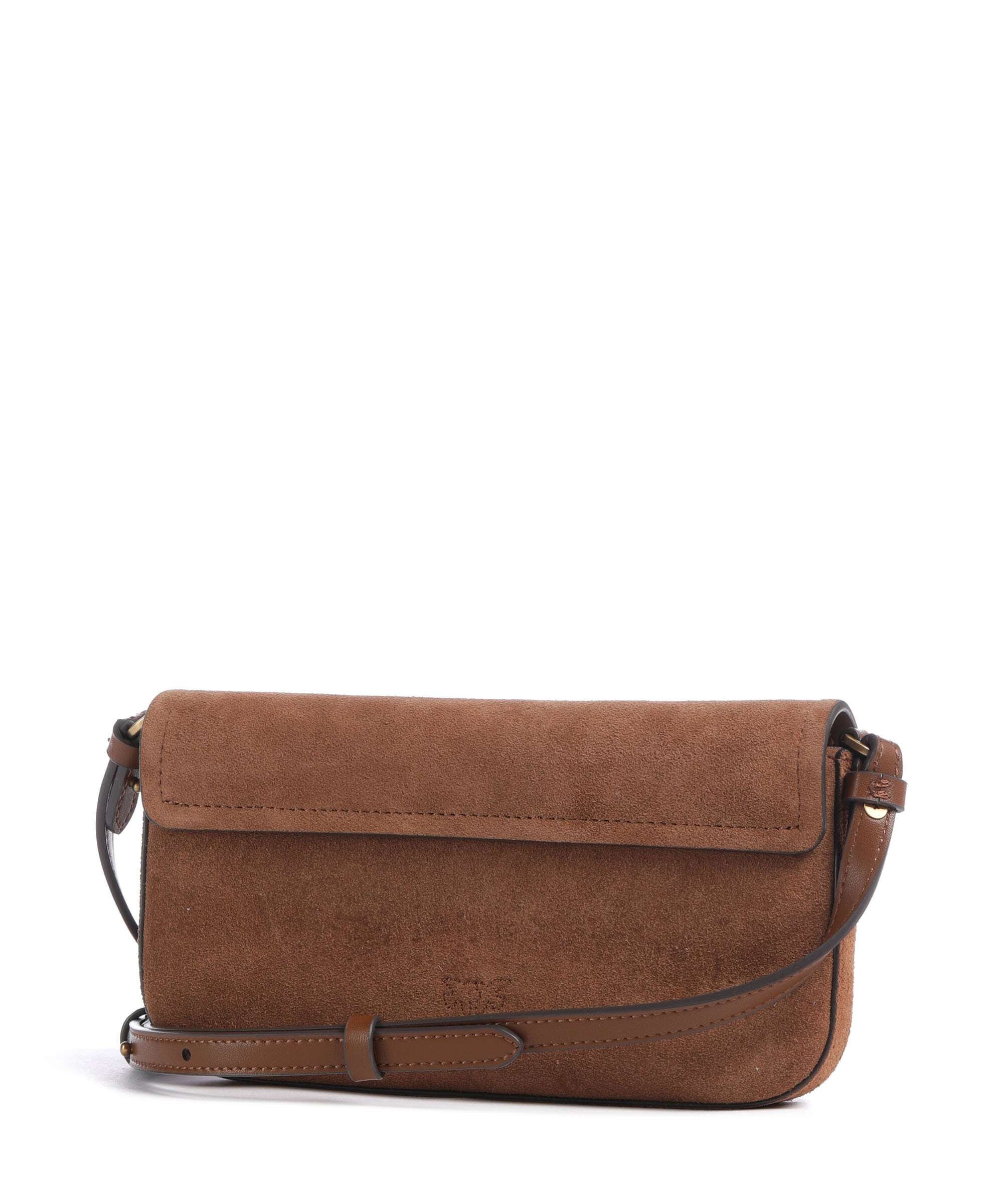 Pinko Saddle Flat Torba przez ramię marrone/leone/antique gold - Image 2