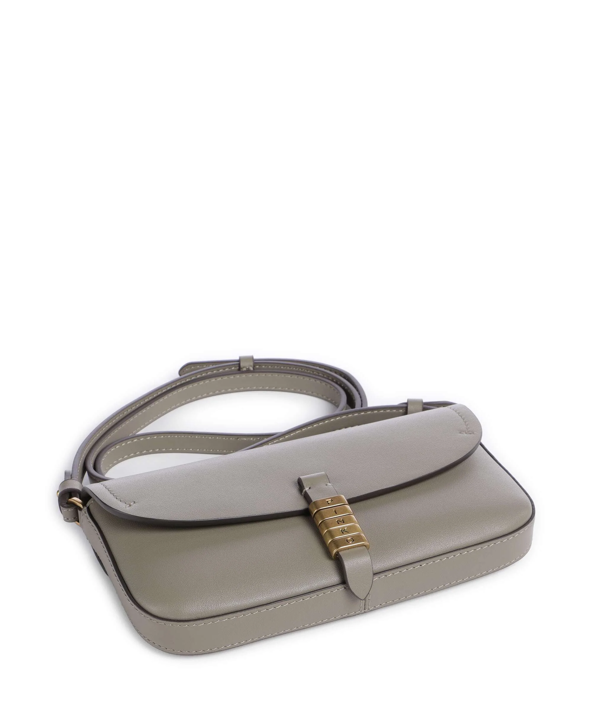 Pinko Saddle Flat Torba przez ramię noce/antique gold - Image 5