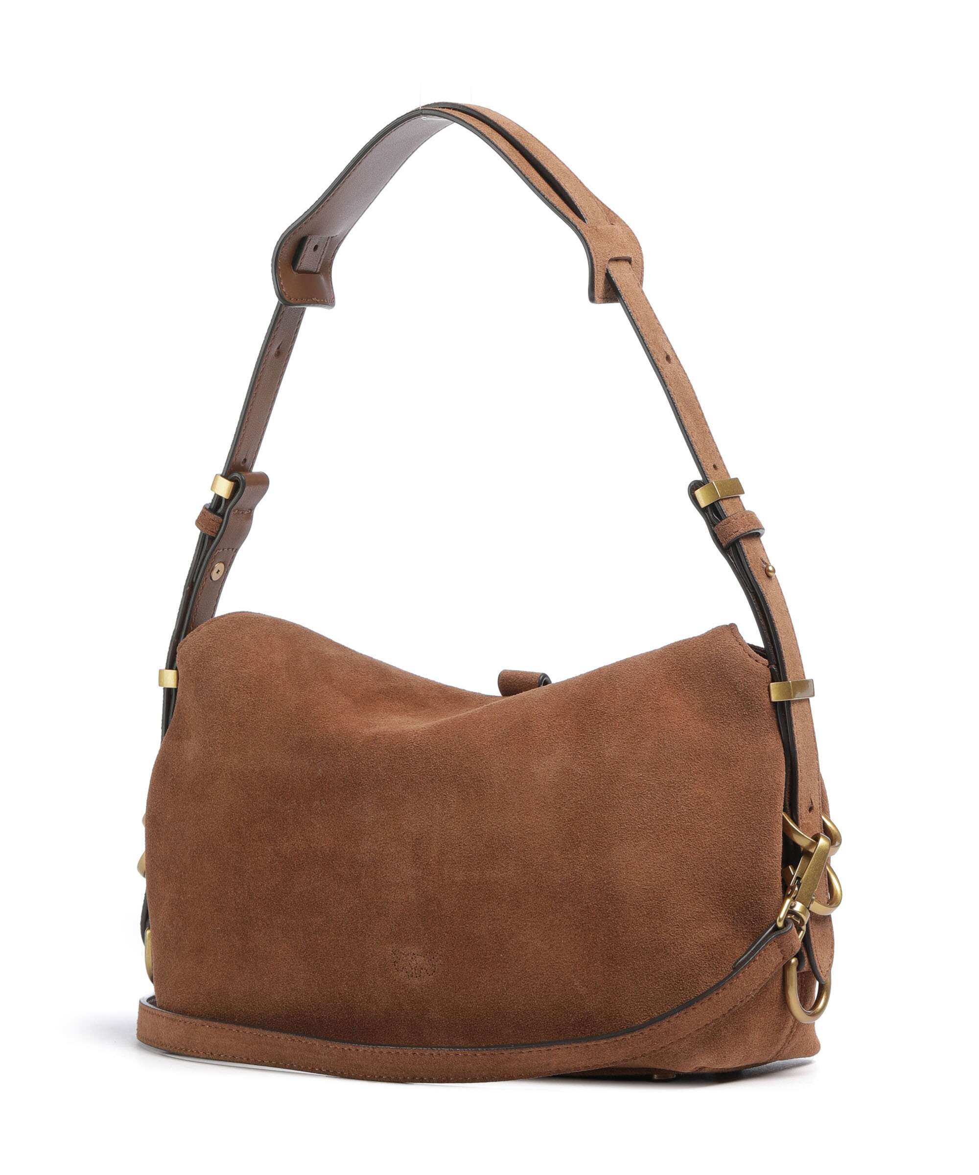 Pinko Saddle Horizontal Mini Torba na ramię marrone/leone/antique gold - Image 2