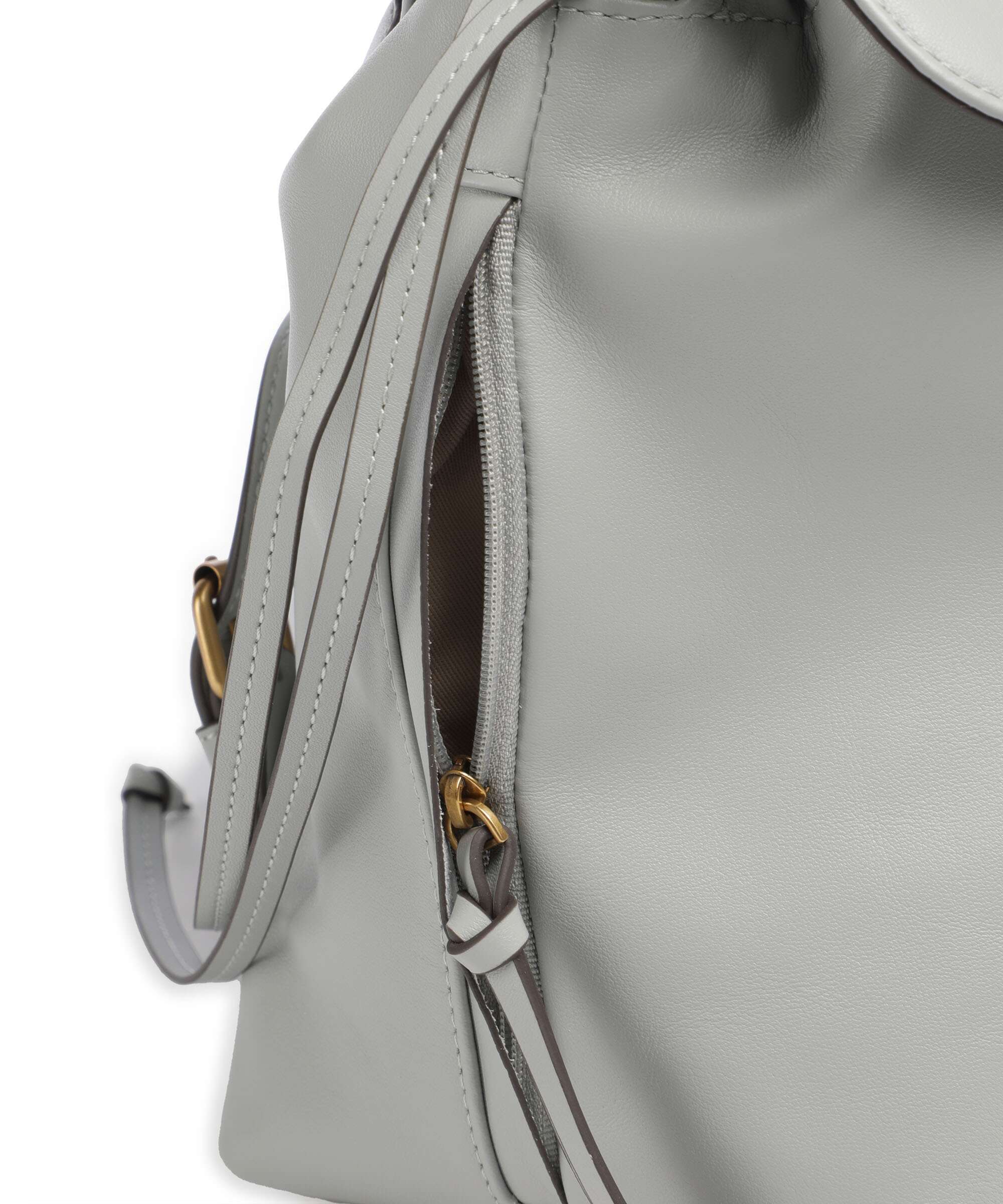 Pinko Saddle Plecak-torba grigio perla/antique gold - Image 4