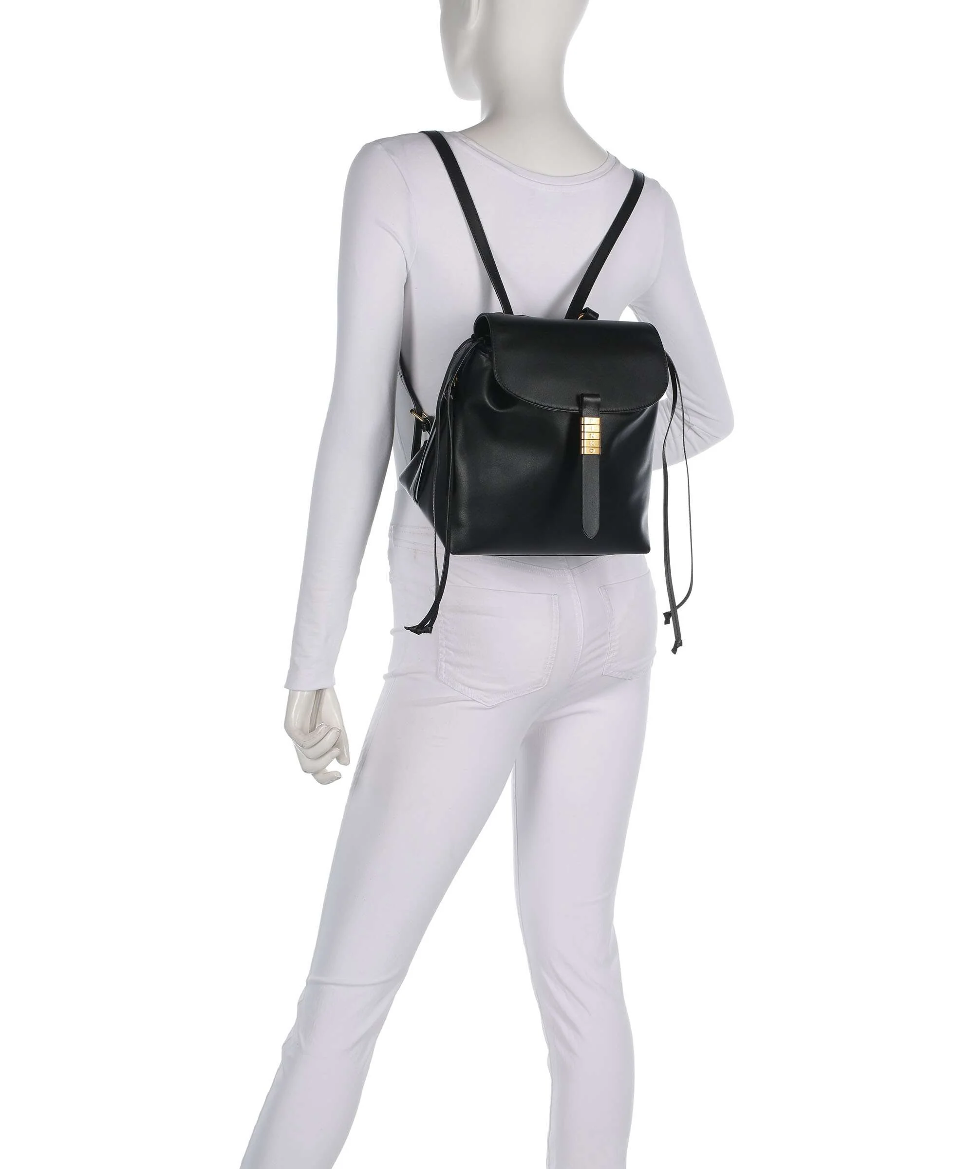 Pinko Saddle Plecak-torba nero/antique gold - Image 3