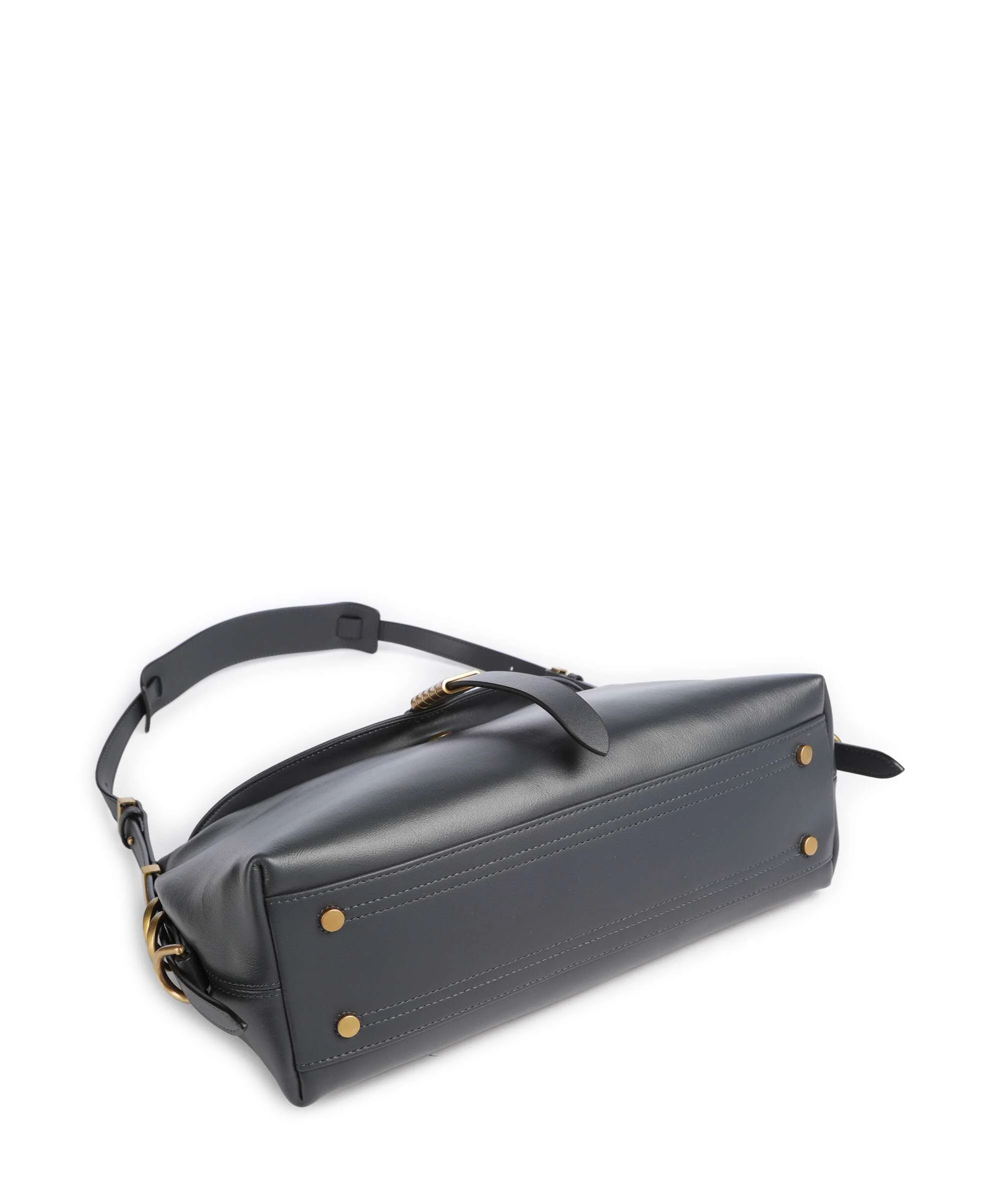 Pinko Saddle Torba na ramię grigio asfalto/antique gold - Image 5