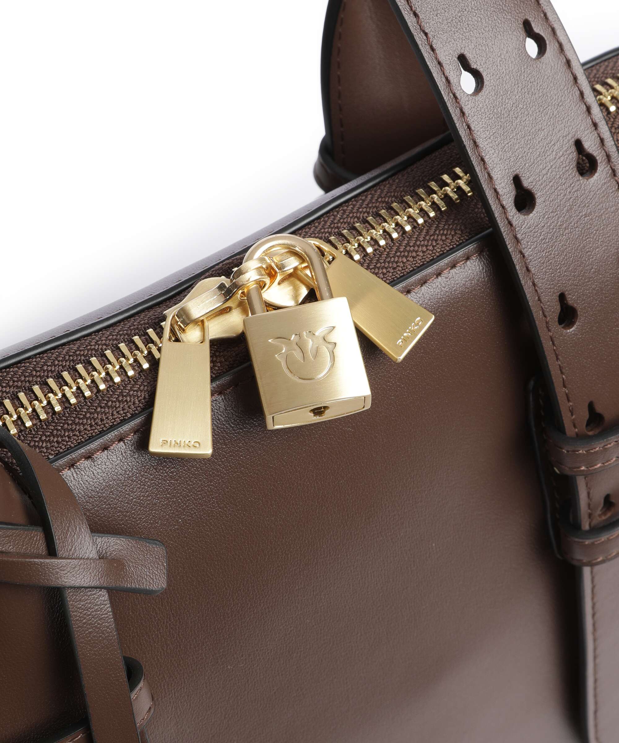 Pinko Torebka marrone castano/matt gold - Image 4