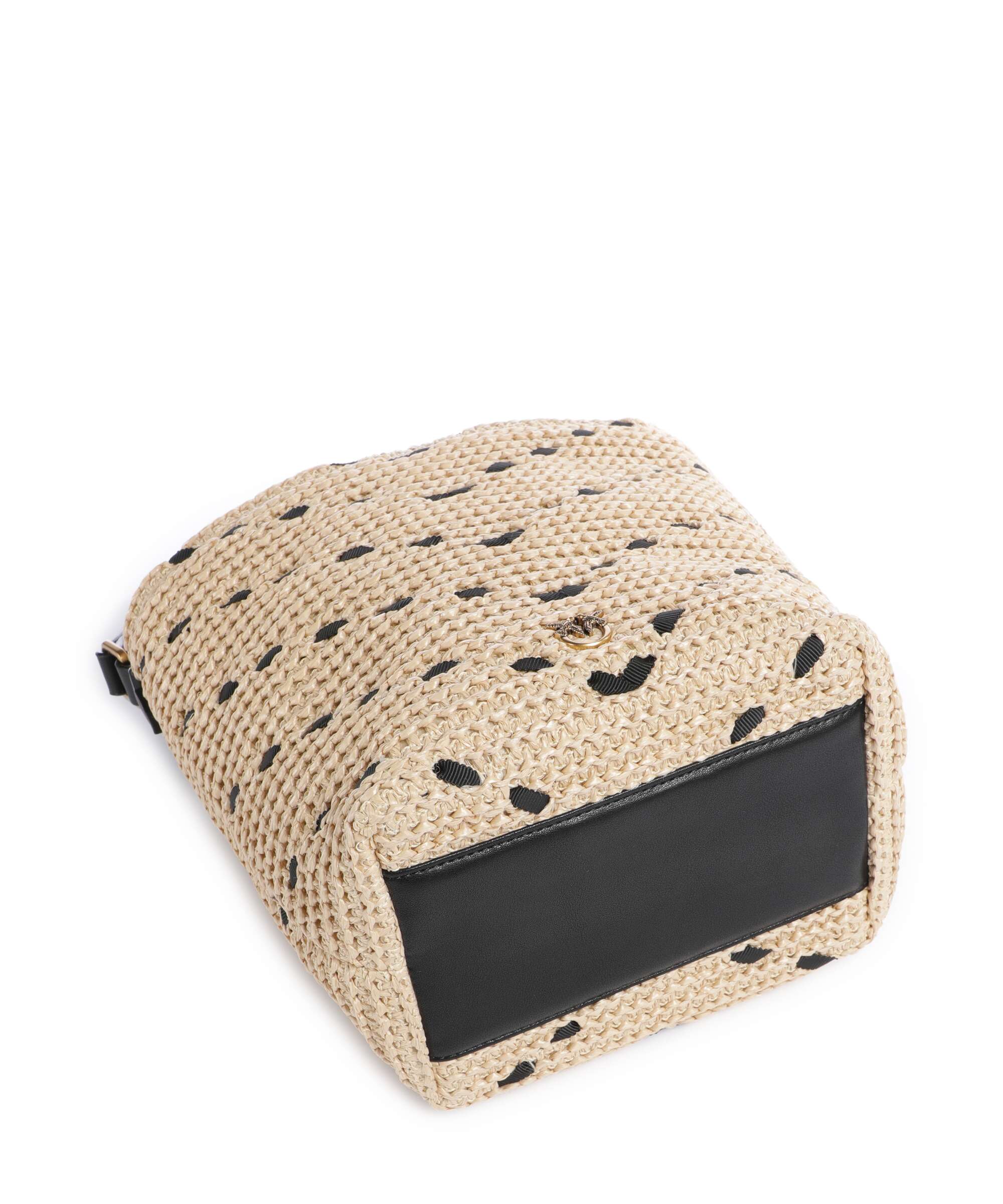 Pinko Torebka worek paglia/nero/antique gold - Image 5