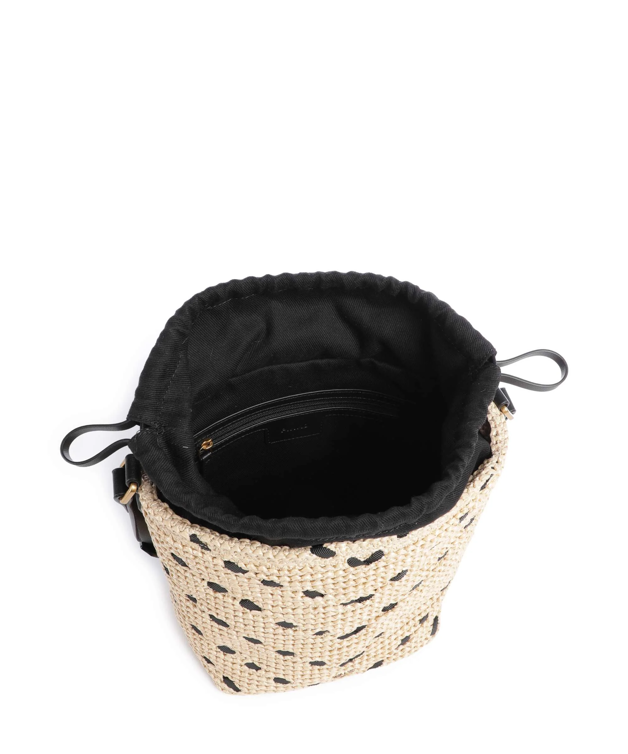 Pinko Torebka worek paglia/nero/antique gold - Image 6