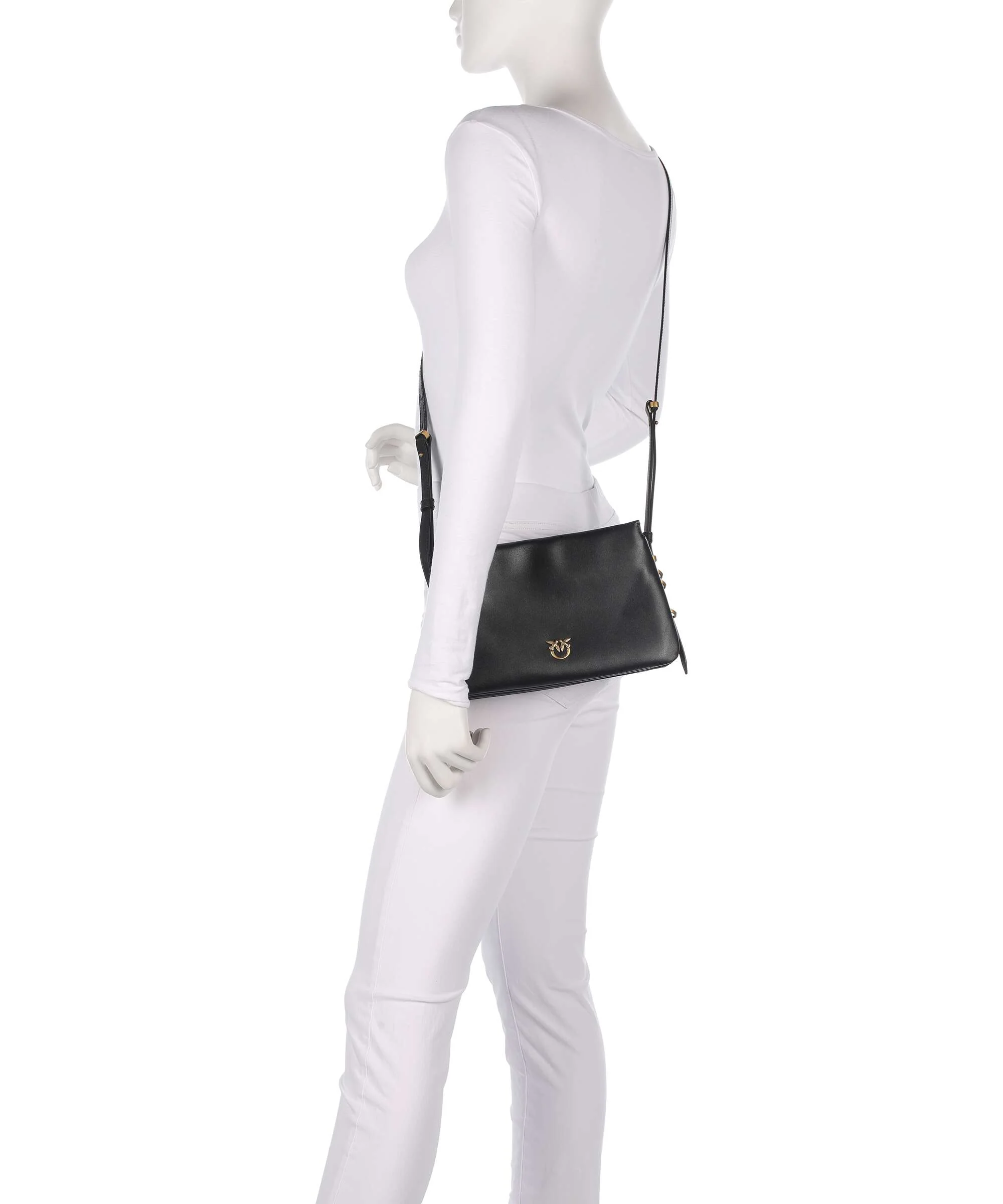 Pinko Triplet Mini Torba przez ramię nero/antique gold - Image 3