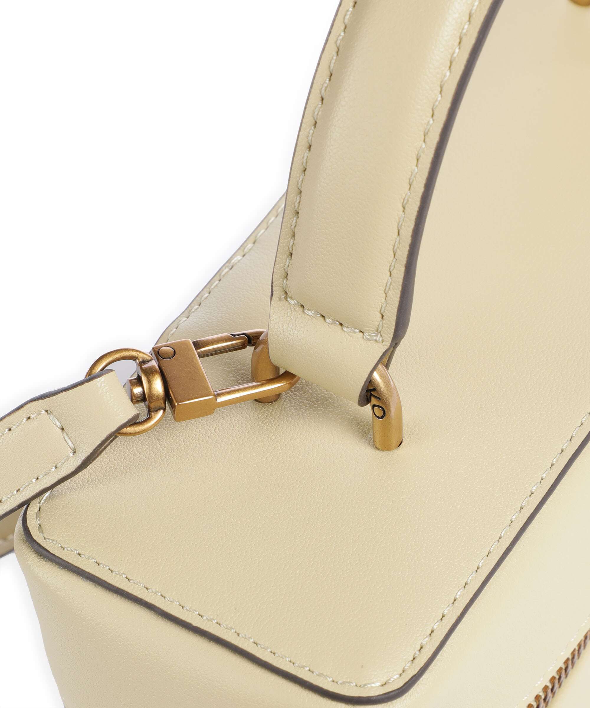 Pinko Vanity Mini Torba przez ramię giallo vaniglia/antique gold - Image 4