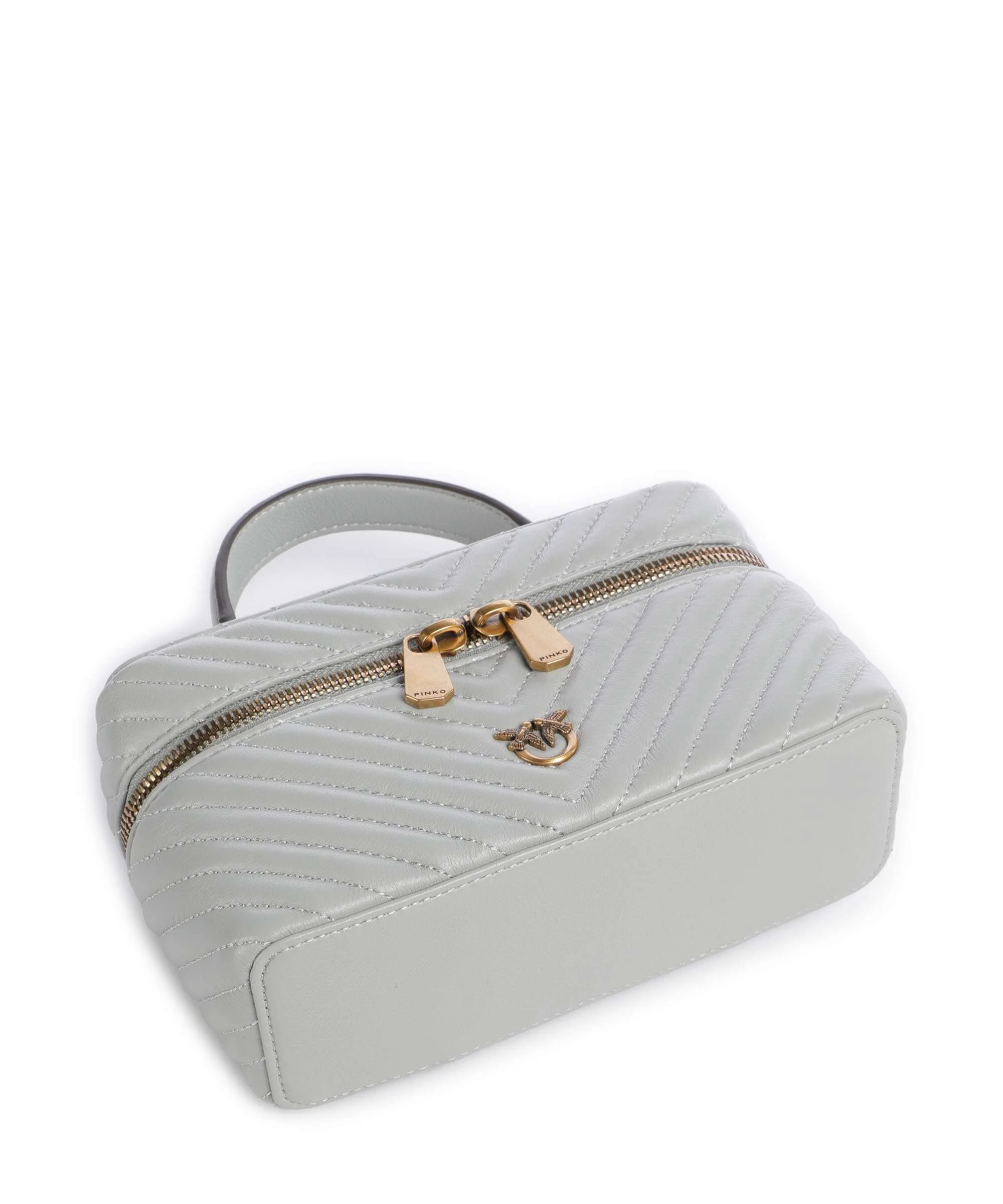 Pinko Vanity Mini Torebka grigio perla/antique gold - Image 5