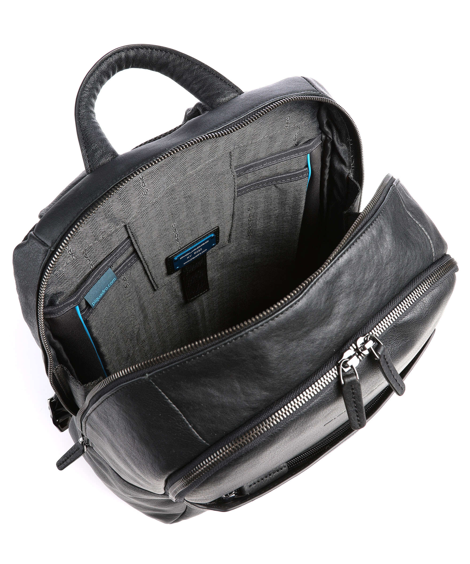 Piquadro Black Square Plecak na laptopa black - Image 4