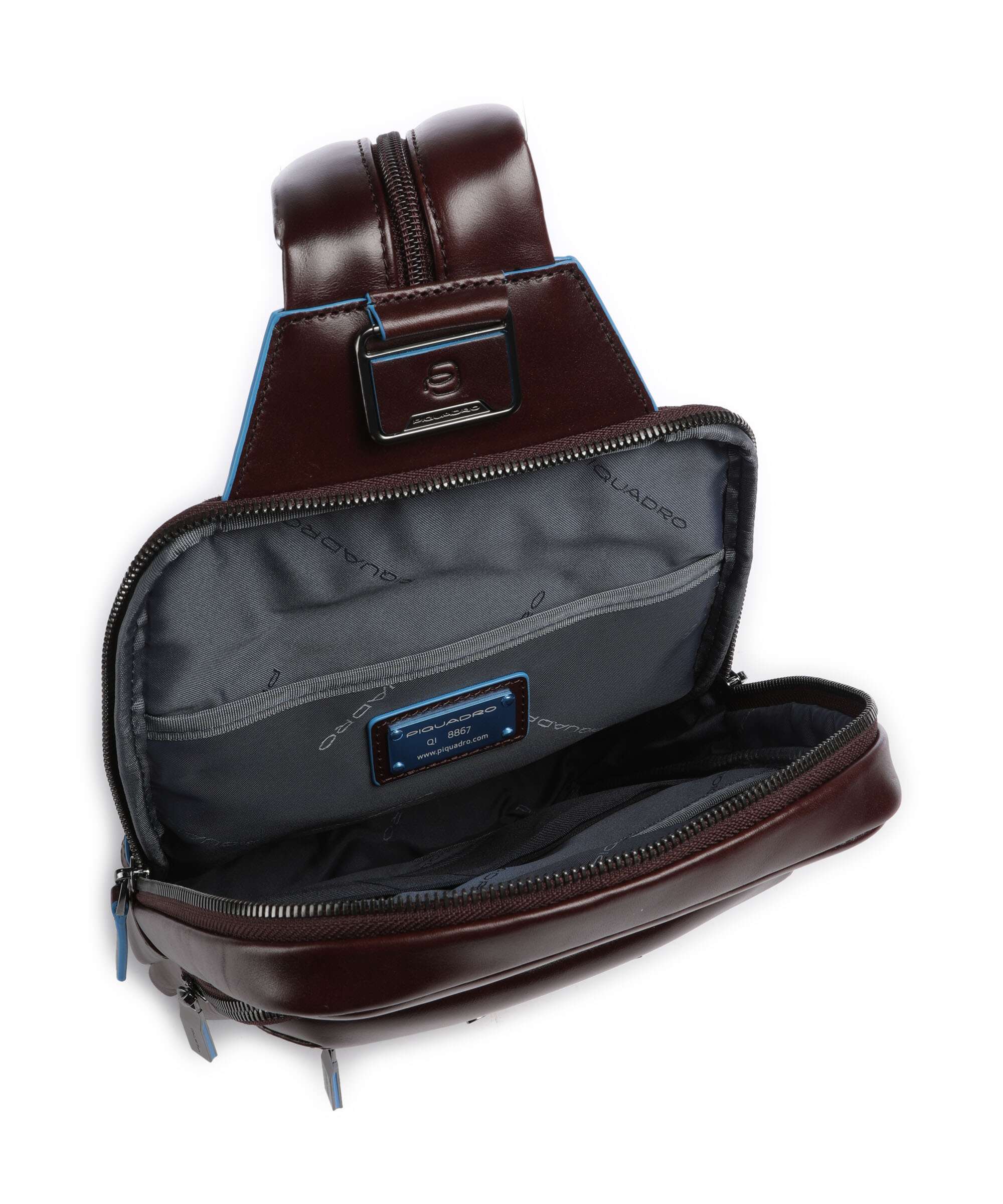 Piquadro Blue Square Plecak na jedno ramię mogano - Image 6