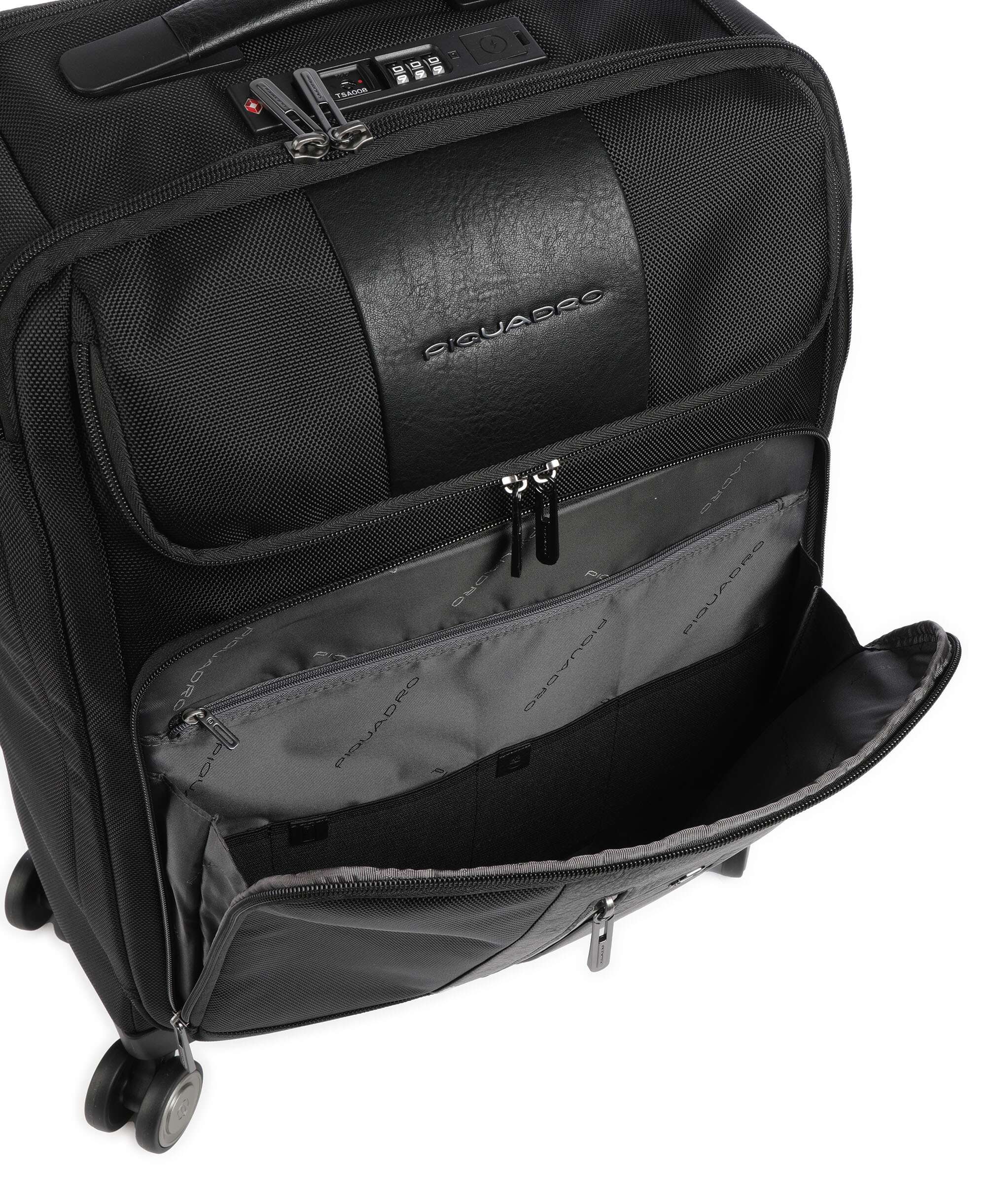 Piquadro Brief S Walizka na 4 kołach nero - Image 5